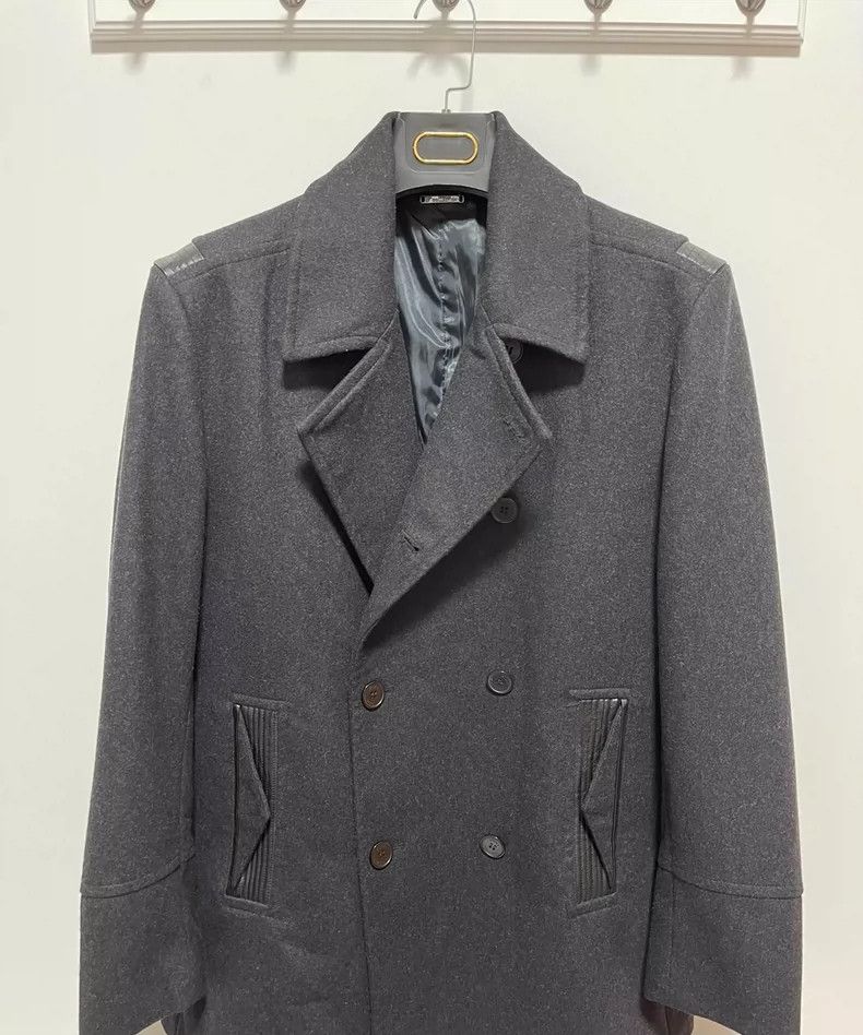 Versace VERSACE Men's Gray Trench Coat - dmc Size US XL / EU 56 / 4 - 1 Thumbnail