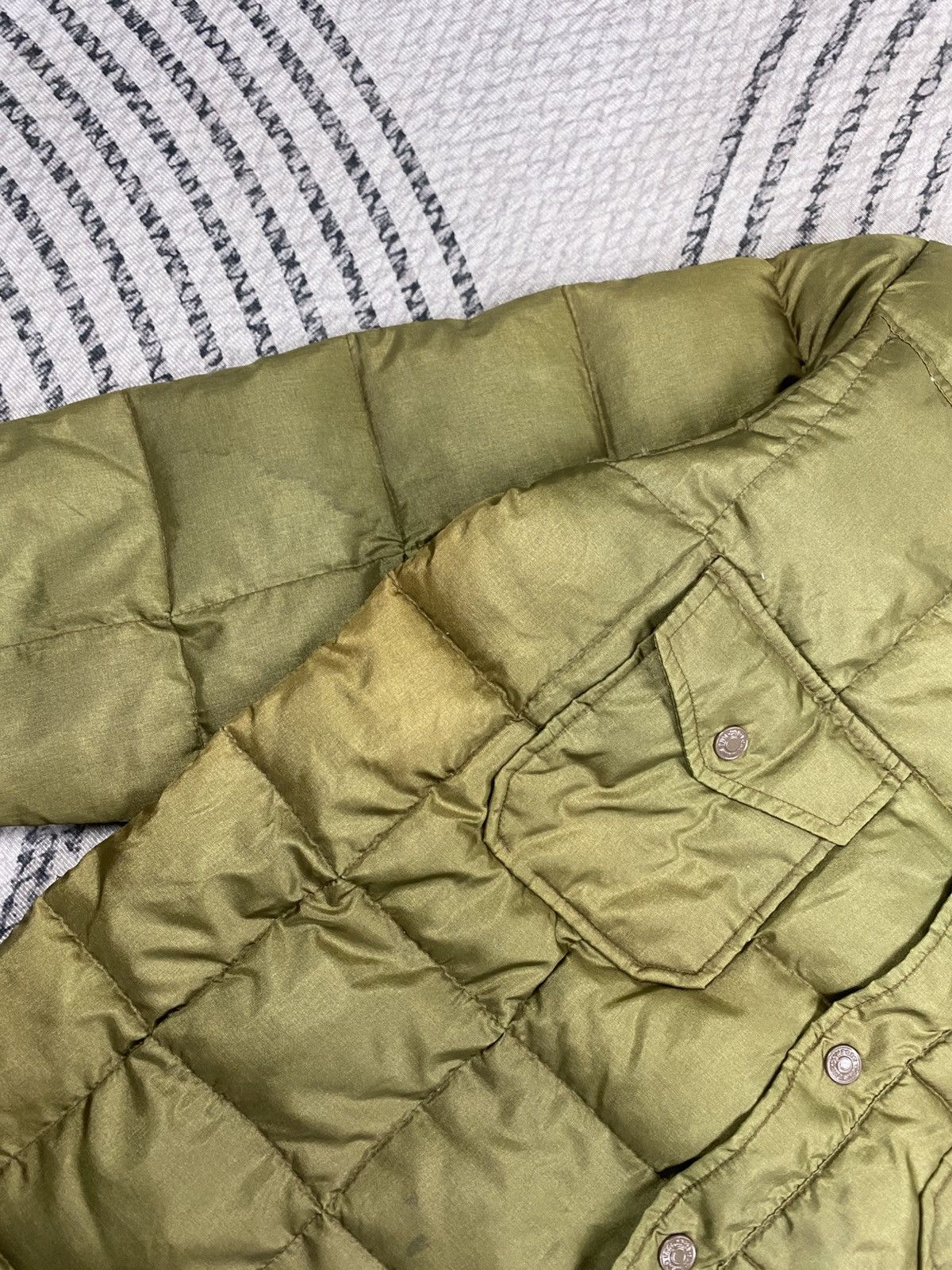 Japanese Brand Vintage Like A Hurricane Green Genuine Puffer Jacket Size US M / EU 48-50 / 2 - 7 Thumbnail