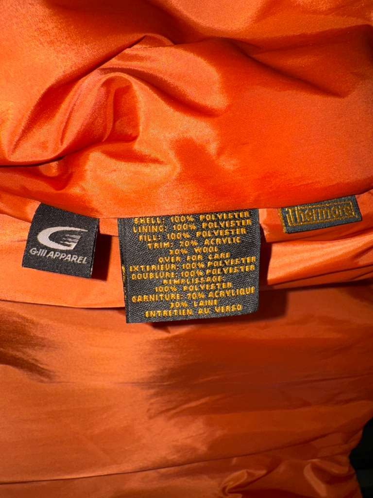 Cole Haan Cole Haan Mens Bomber Jacket M Brown Orange Insulated Flight Size US M / EU 48-50 / 2 - 7 Thumbnail