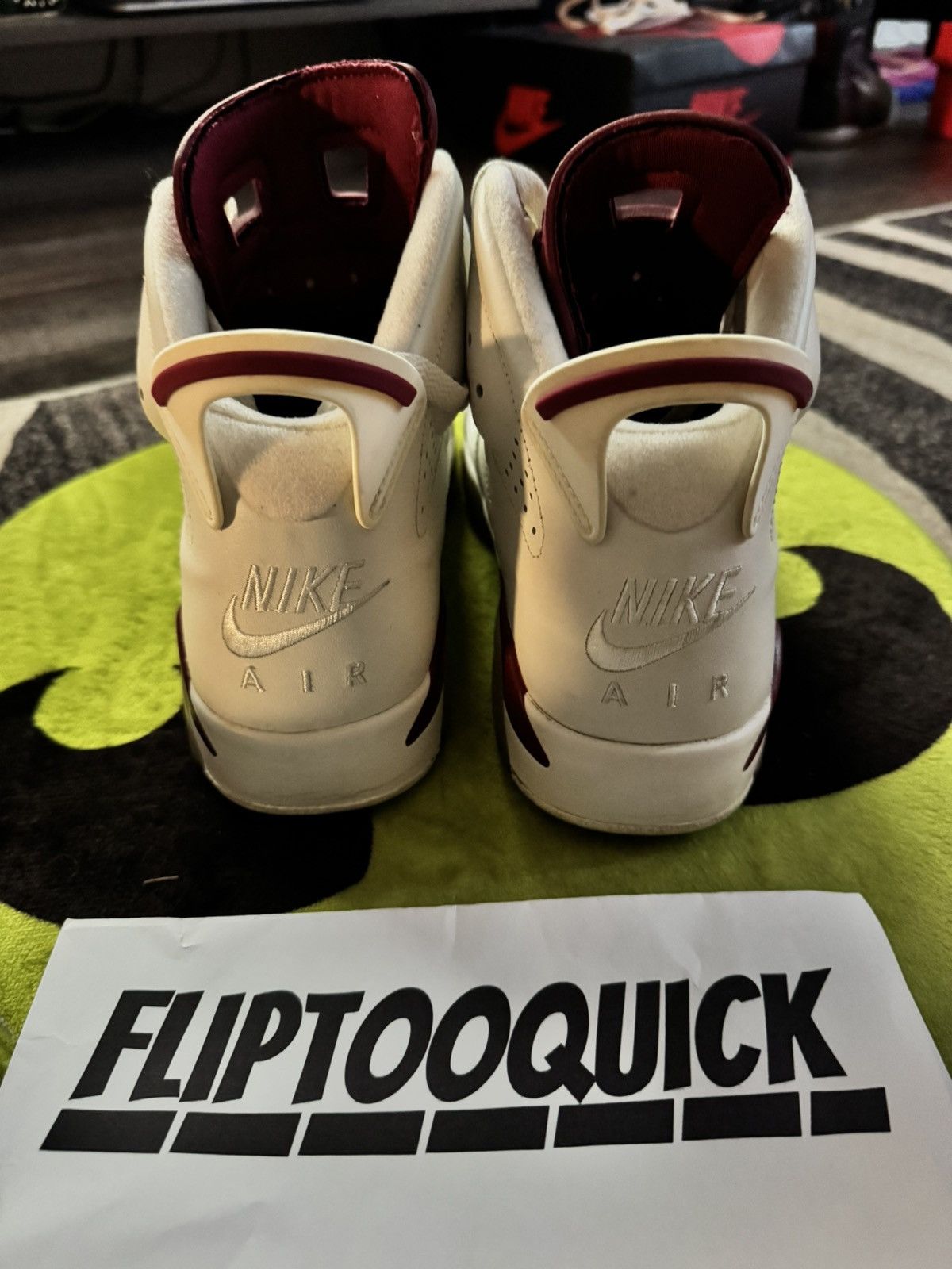 Jordan Brand Air Jordan Retro VI Maroon Size US 10 / EU 43 - 3 Thumbnail