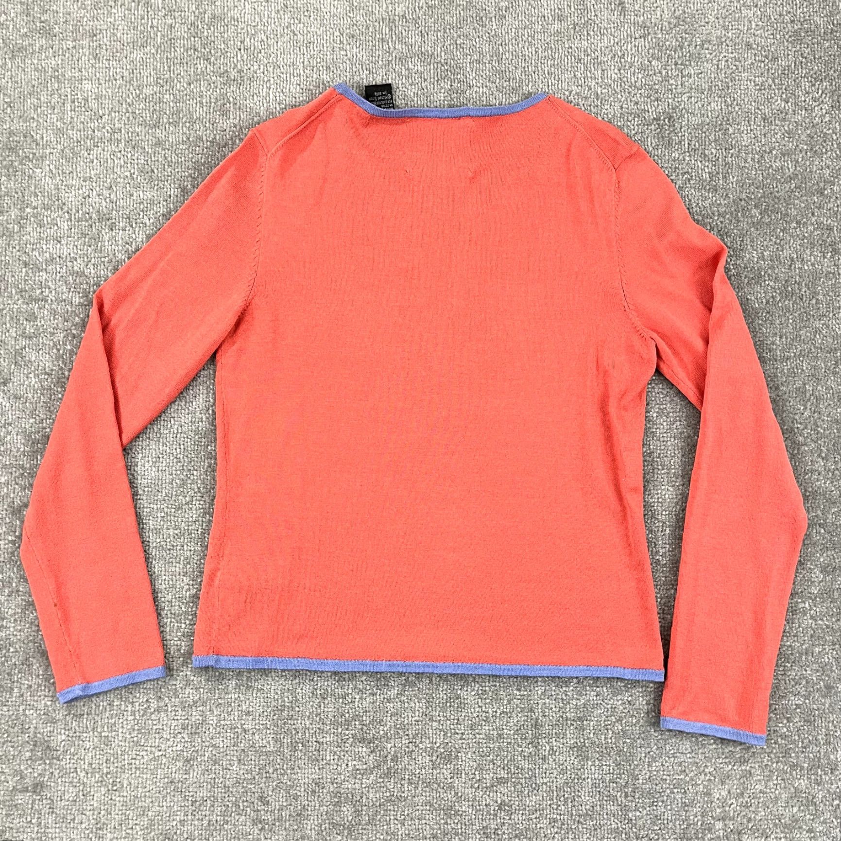 Simons MICHAEL SIMON New York Sweater Shirt Womens Small Sequin Beaded Fish Silk Top Size S / US 4 / IT 40 - 7 Thumbnail