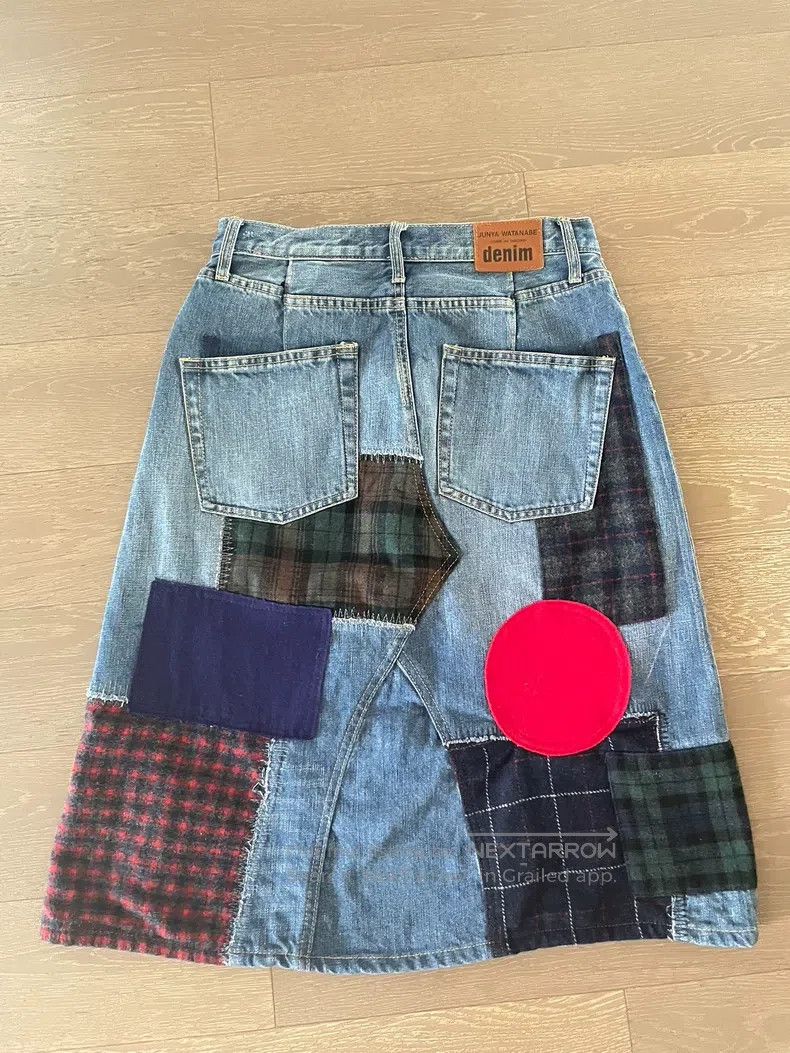 Junya Watanabe Junya Watanabe size L Wool mixed denim skirt Size 23" - 2 Thumbnail