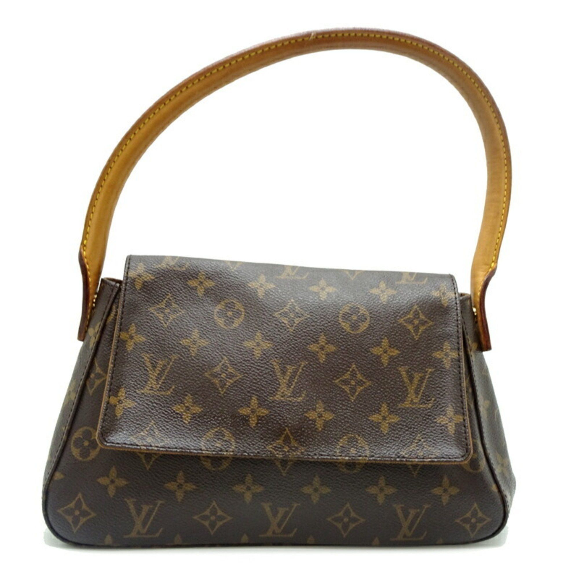 Louis Vuitton Mini Looping Women's Shoulder Bag M51147 Monogram Brown