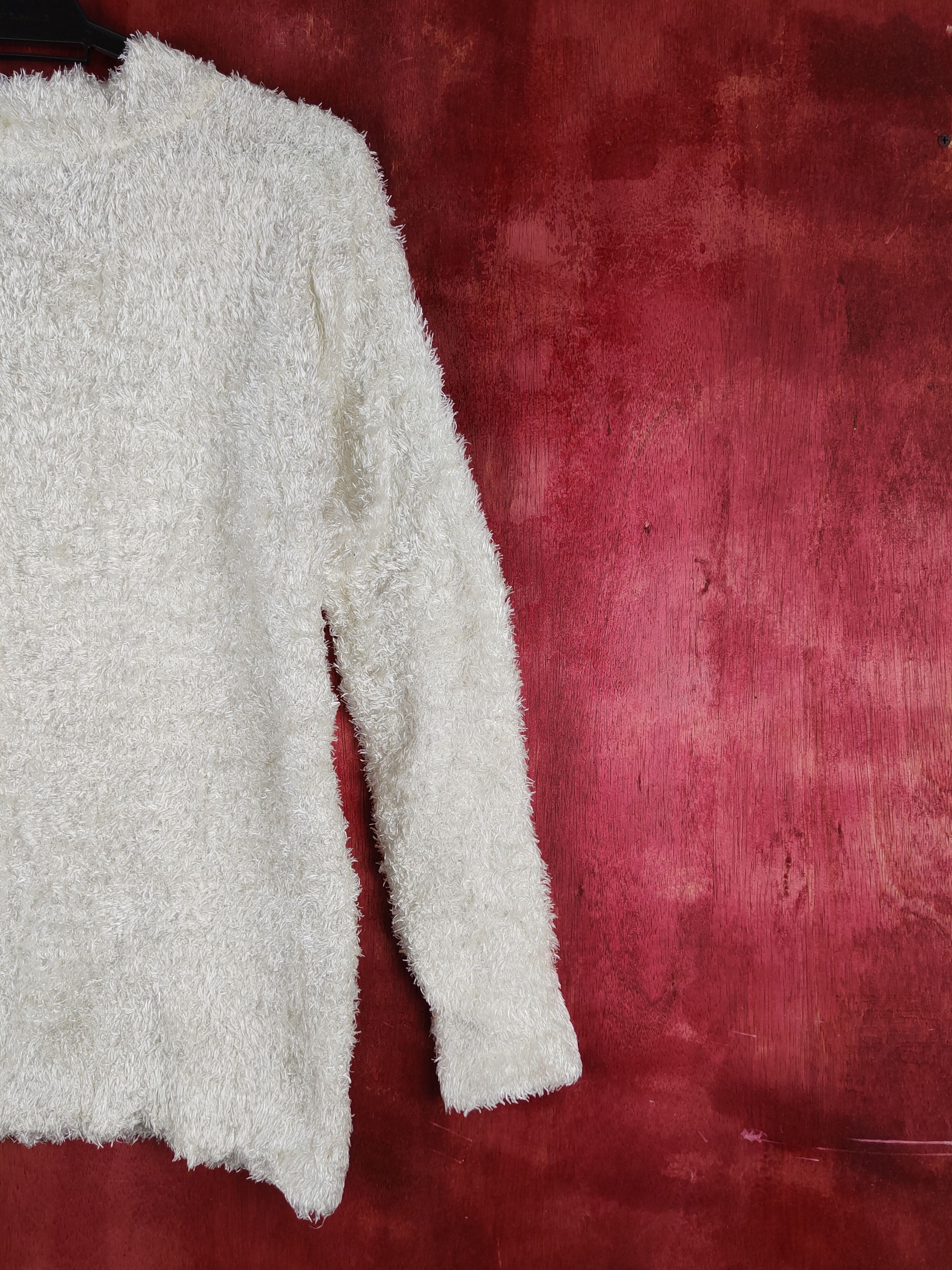 Homespun Knitwear Japanese Brand Ivory Shag Shaggy Fur Mohair Knitwear #S2159 Size M / US 6-8 / IT 42-44 - 9 Thumbnail