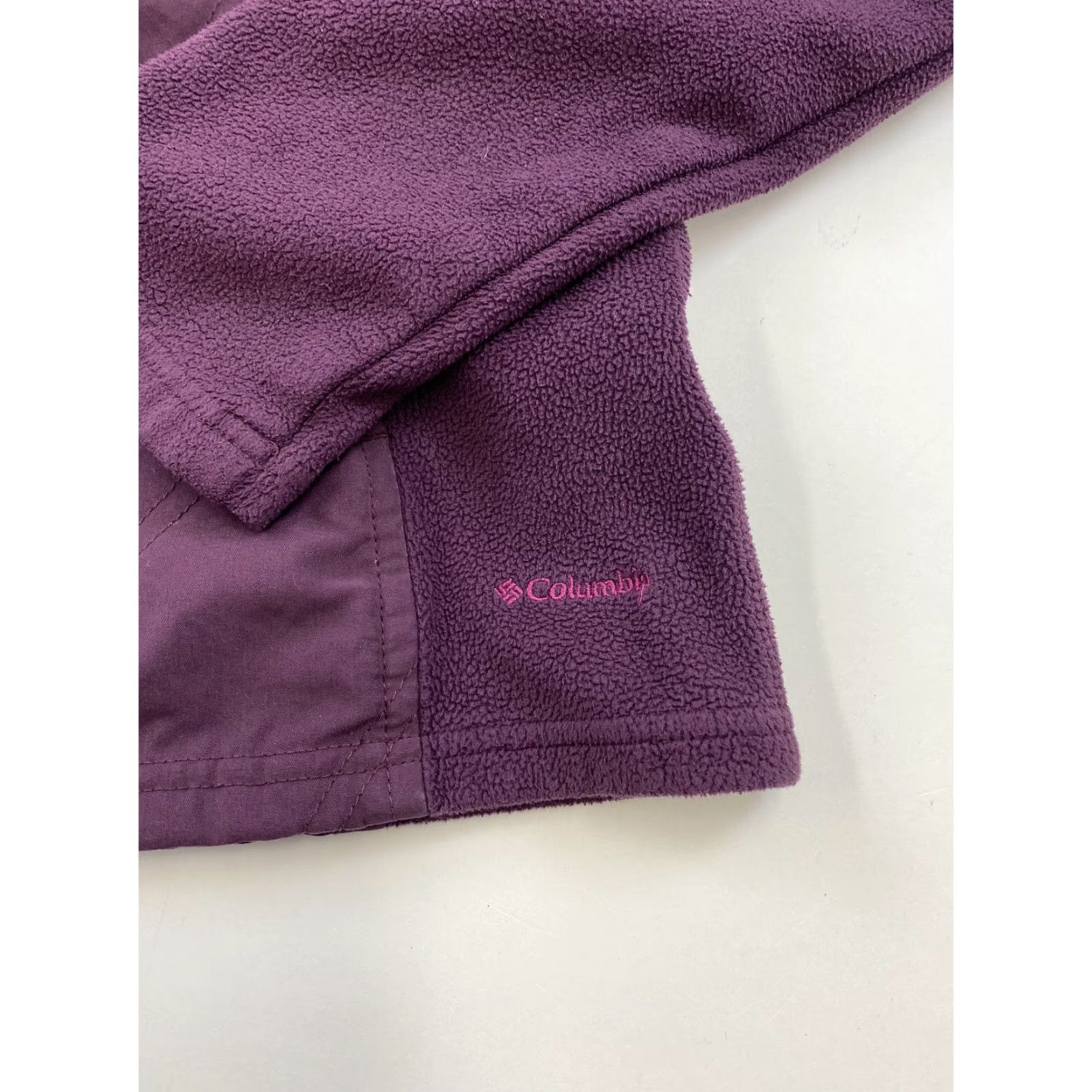 Vintage Columbia Jacket Womens XS Purple Fleece Full Zip Outdoor Logo College Casual Shirts? Size XS / US 0-2 / IT 36-38 - 5 Thumbnail