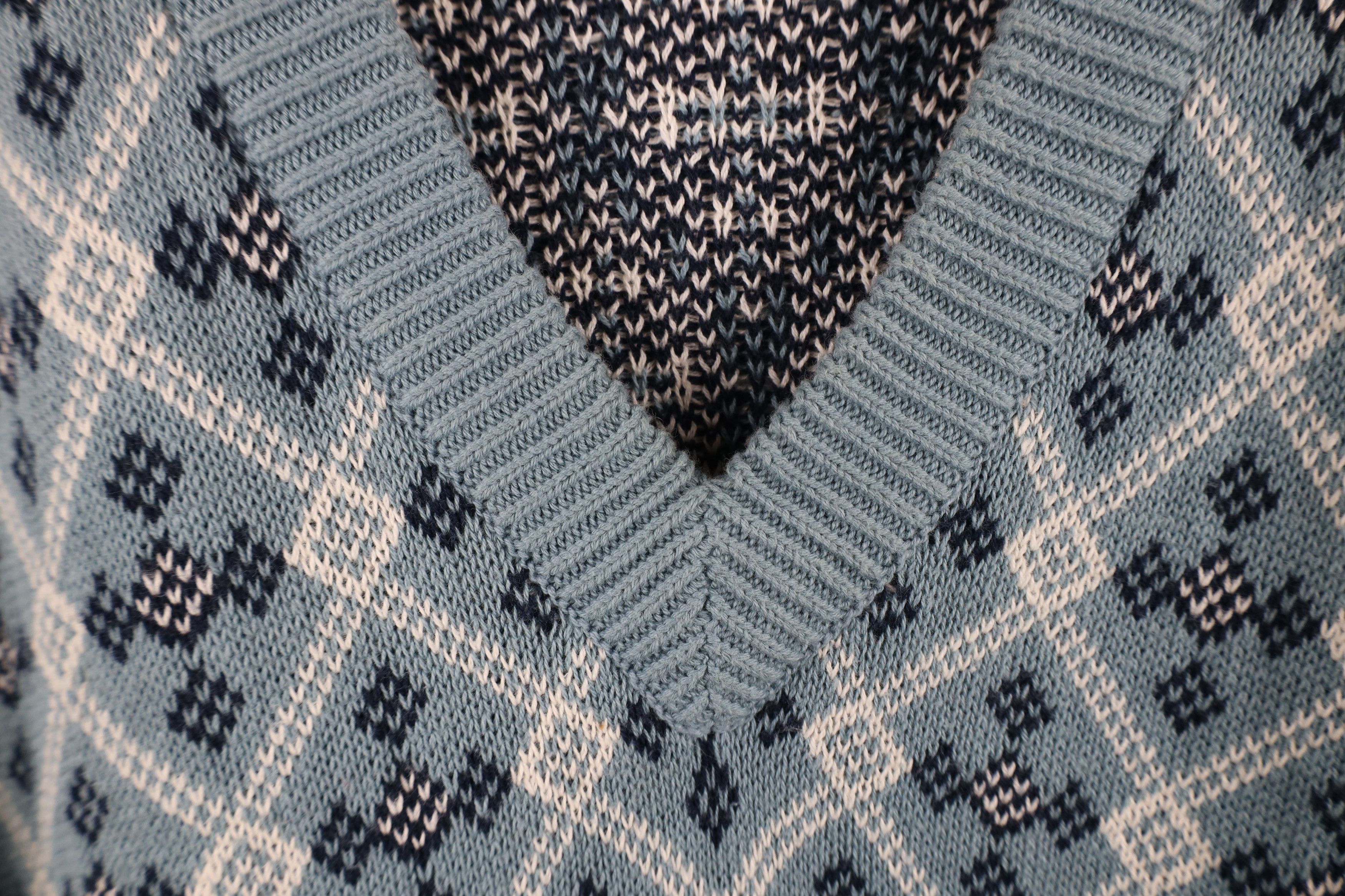 Vintage Vintage 90s US Open Golf Cotton Knit Argyle Diamond Sweater Size US XL / EU 56 / 4 - 5 Thumbnail