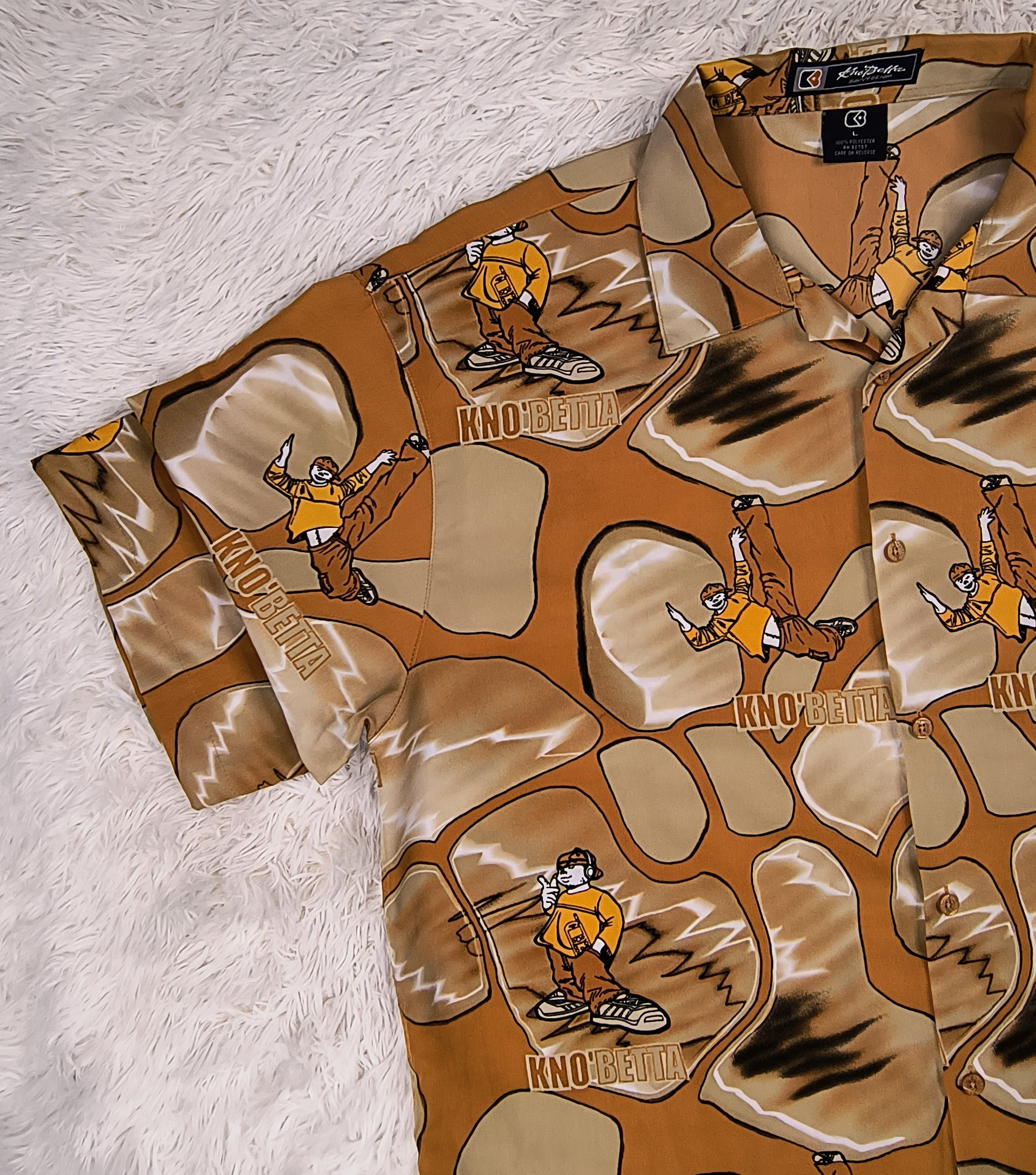 Vintage Vintage KNO betta b-boy 90s button up shirt Size US L / EU 52-54 / 3 - 4 Thumbnail