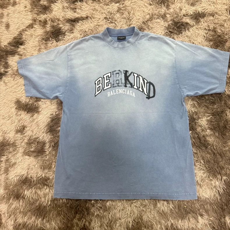 Balenciaga Balenciaga Be Kind Short Sleeve T-shirt - dmc Size US S / EU 44-46 / 1 - 1 Thumbnail