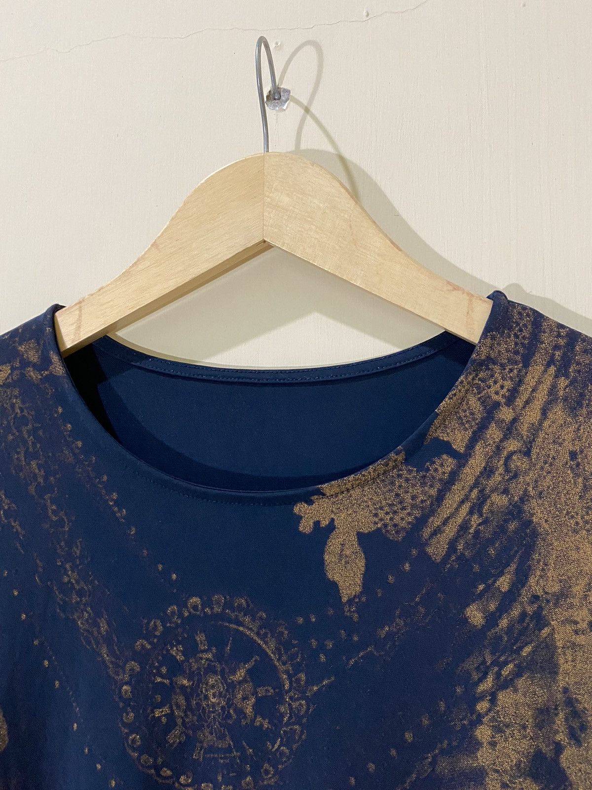 If Six Was Nine Japanese Jewel Chain Top GOA Style Longsleeves Tshirt Size L / US 10 / IT 46 - 2 Thumbnail