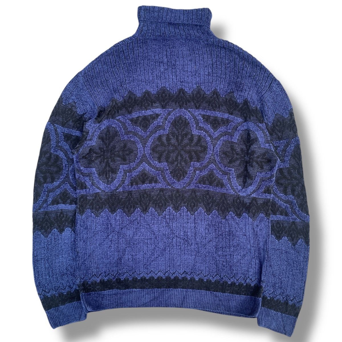 Versace VINTAGE Gianni Versace Classic V2 90s Knit Mock Neck Sweater Size US XXL / EU 58 / 5 - 7 Thumbnail