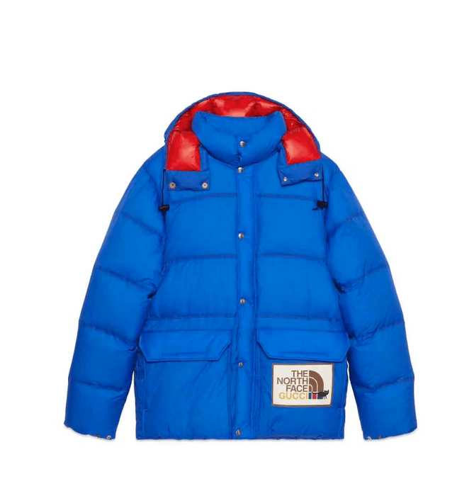 Gucci Gucci x The North Face Blue Puffer Down Jacket - Size L | Grailed