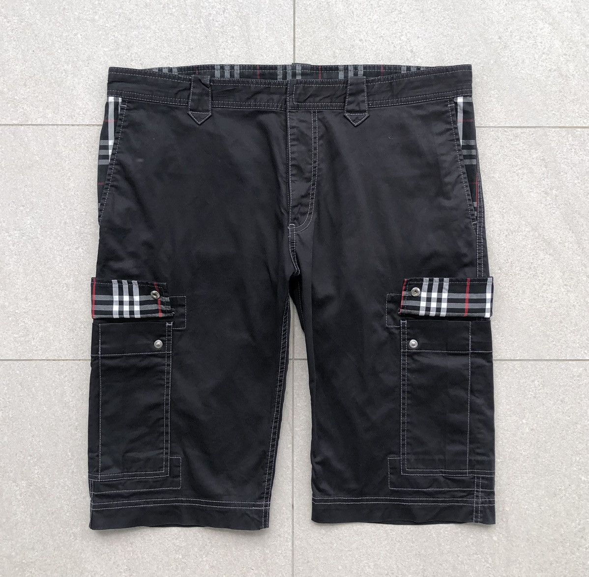 Burberry Burberry Black Label Men’s Cargo Pocket Black Pants Size US 32 / EU 48 - 7 Thumbnail