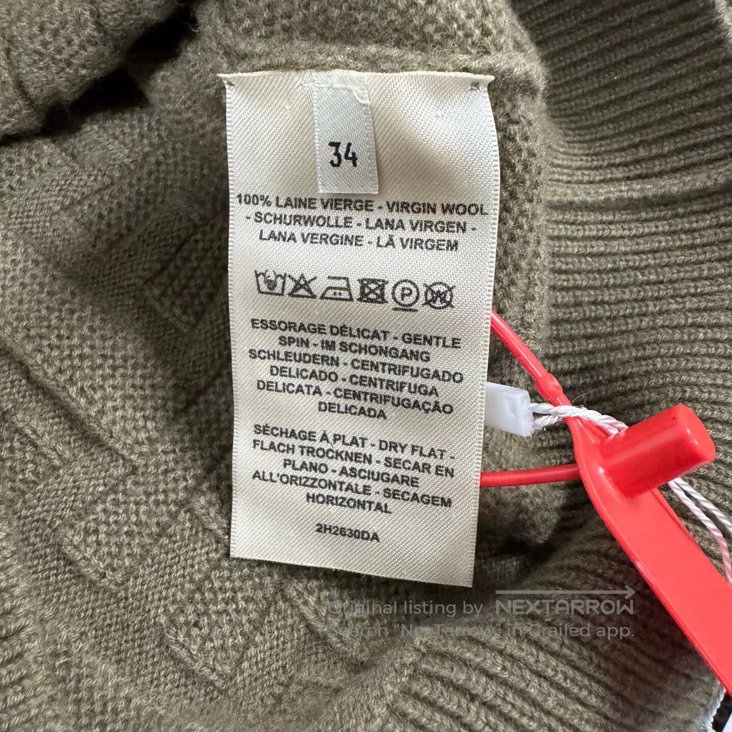 Hermes Hermes size 34 Wool relief patterned H logo knit sweater| Size S / US 4 / IT 40 - 7 Thumbnail