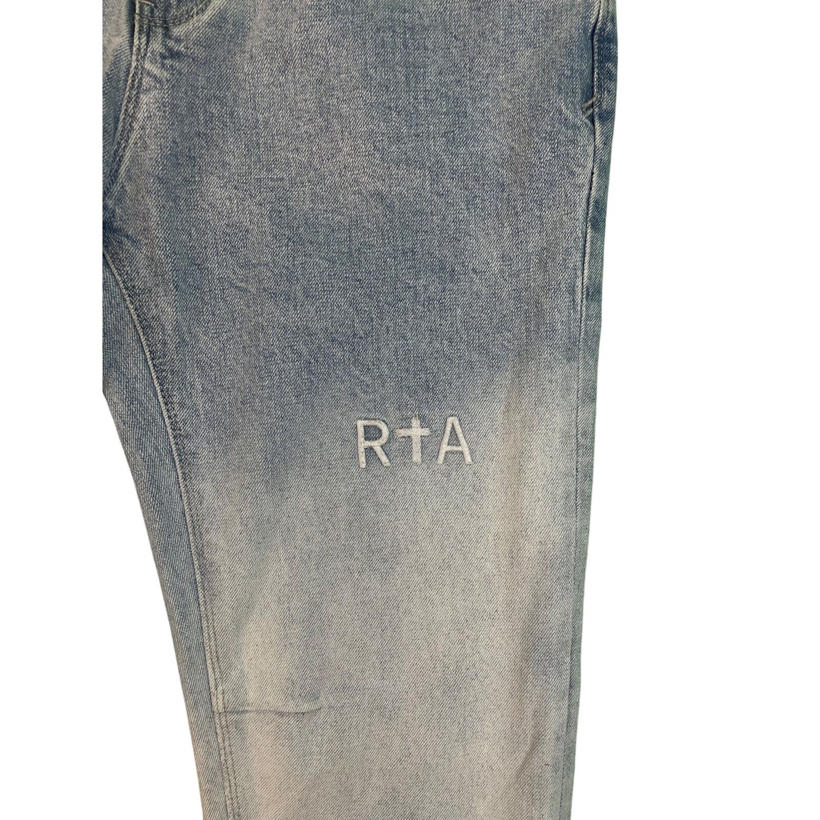 Rta RTA Light Wash Plain Blue Jeans Size US 31 - 4 Thumbnail