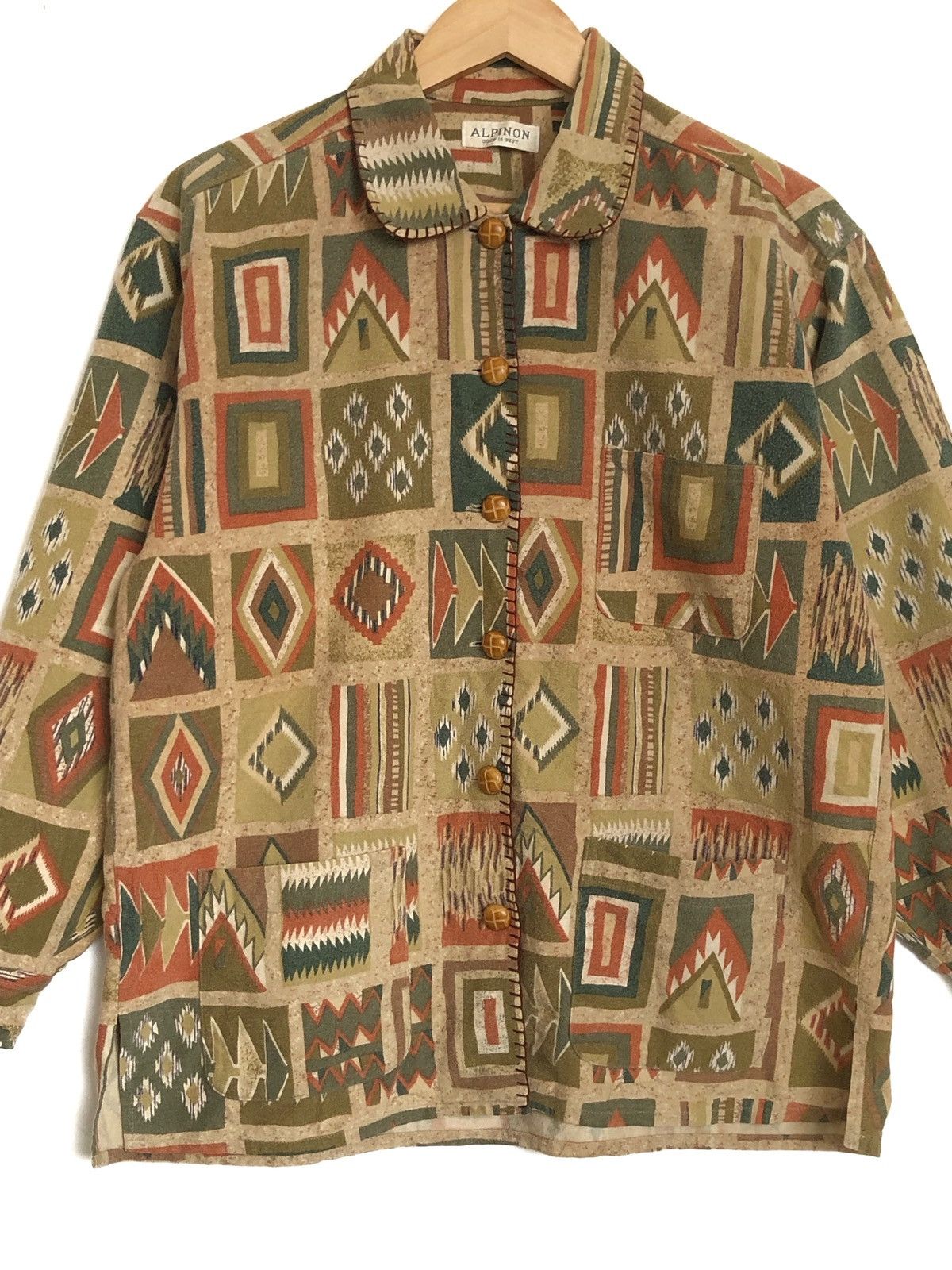 Vintage VINTAGE JAPAN ALPINON NAVAJO BUTTON UPS SHIRT JACKET Size US M / EU 48-50 / 2 - 3 Thumbnail