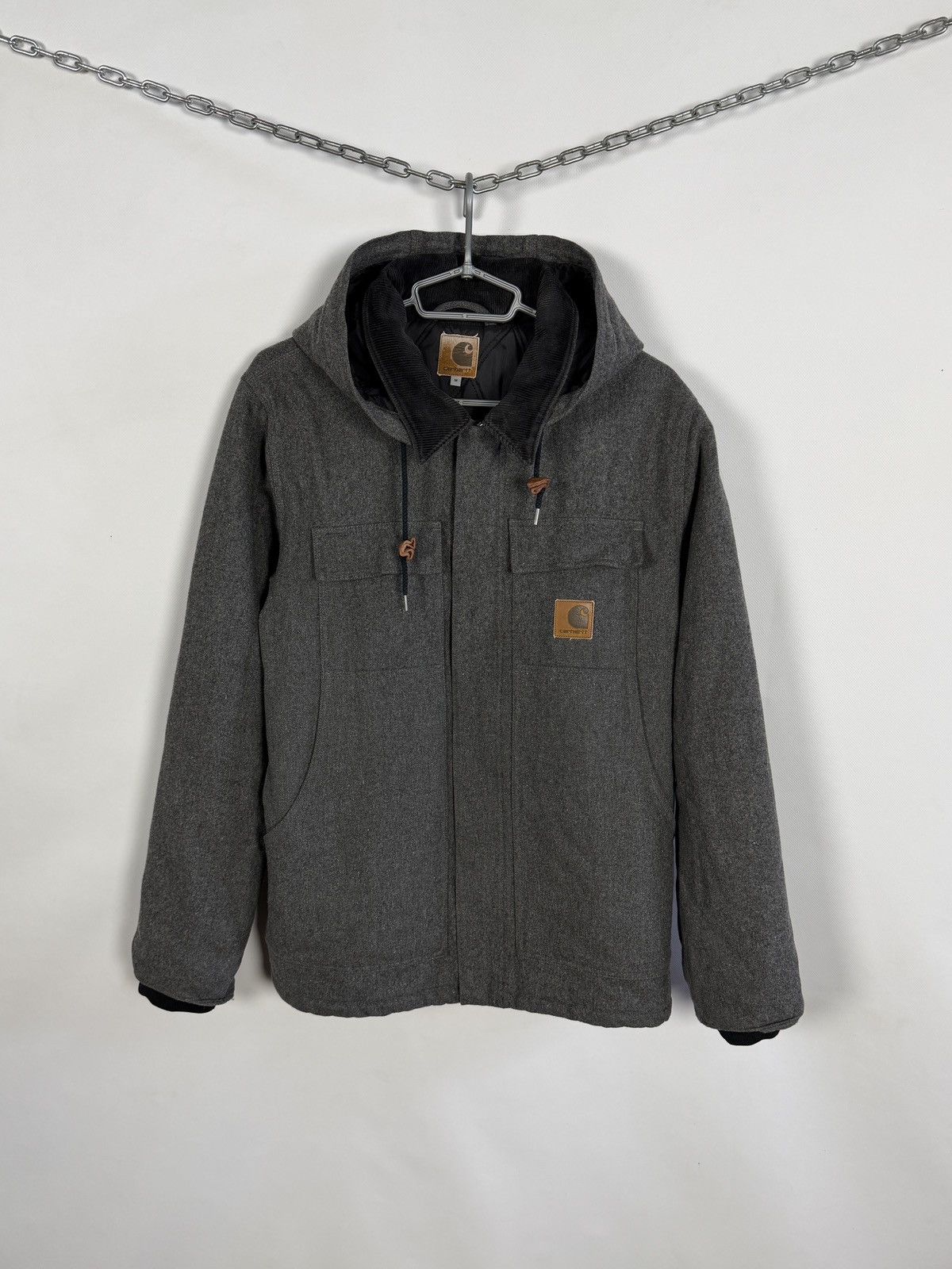 Carhartt Carhartt Artic Coat Wool Hooded Jacket Streetwear Y2K Size M Size US M / EU 48-50 / 2 - 1 Thumbnail