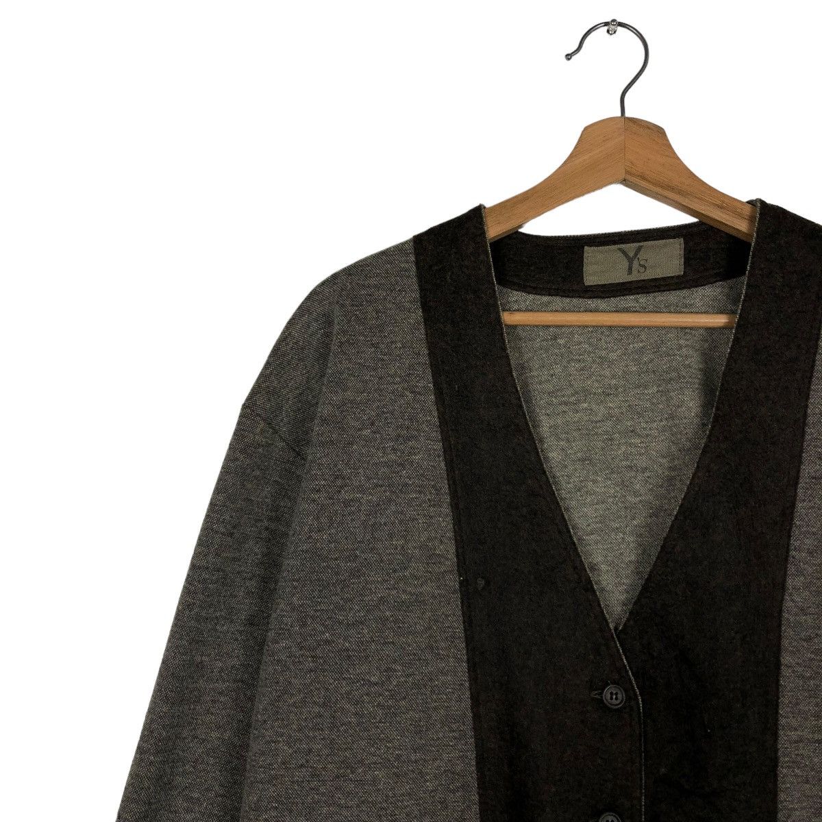 Yohji Yamamoto 🔥VINTAGE WOOL CROPPED BIKER JACKET Y’S YOHJI YAMAMOTO Size US M / EU 48-50 / 2 - 7 Thumbnail