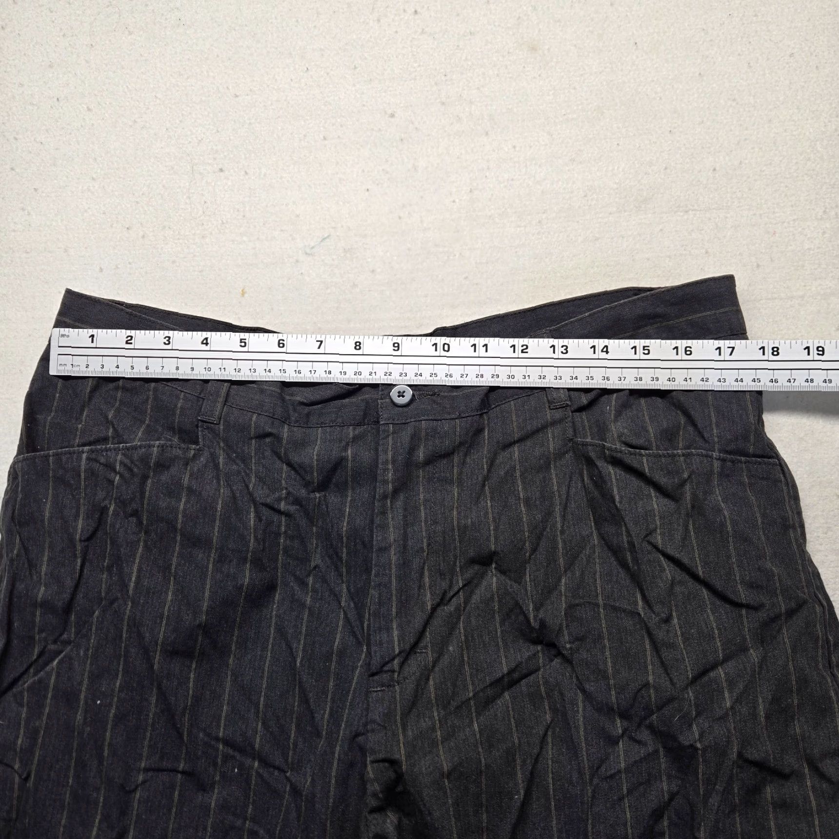 Lee Lee Pants Dress Pants Casual Adult Women 18W Black Striped Belted Zipper Pockets Stretch Easy Care 18W Womens Size 40" / US 18 - 5 Thumbnail