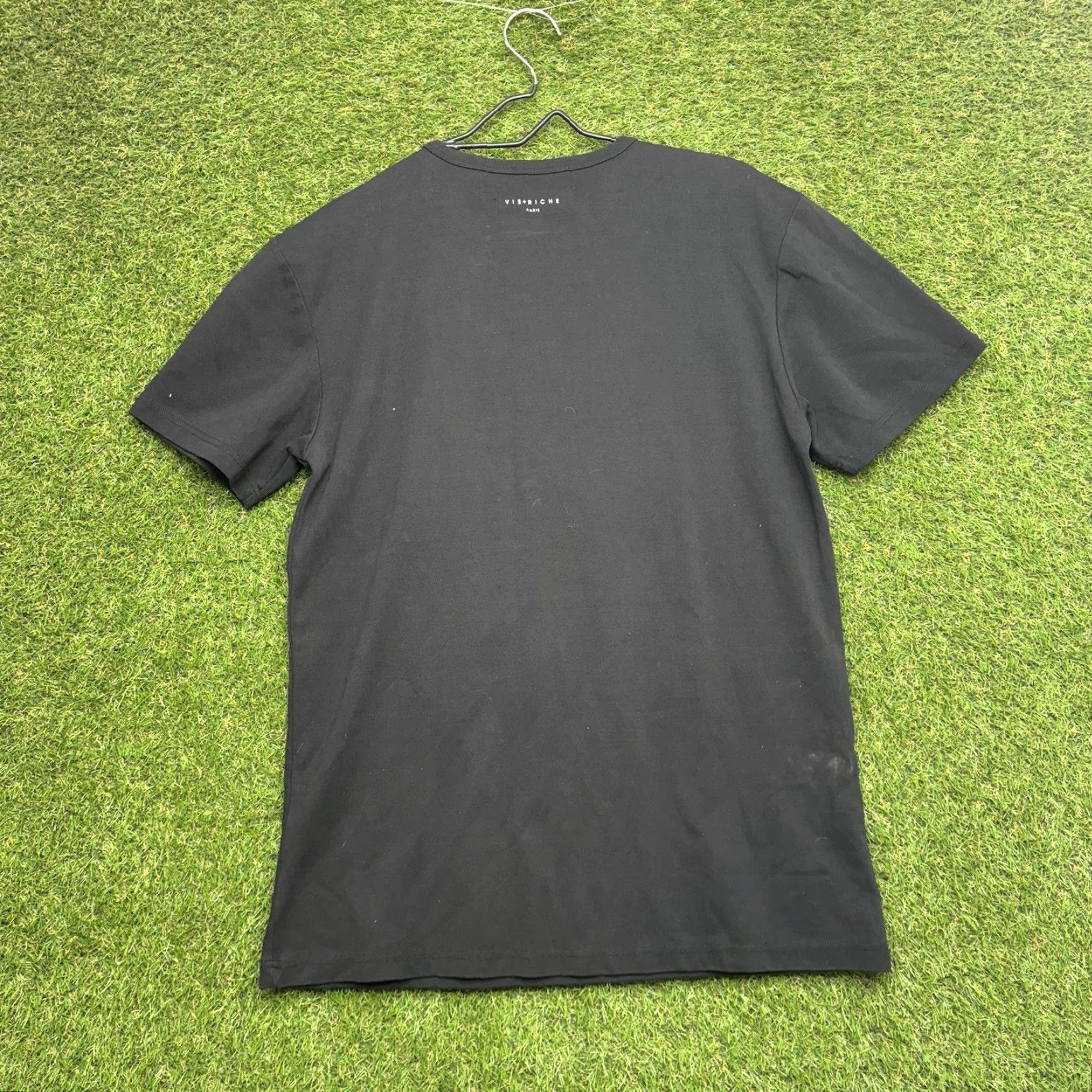 Vintage Vie+Riche Shirt Mens Large Black Gemstone Graphic Print Cotton Streetwear y2k Size US L / EU 52-54 / 3 - 2 Thumbnail