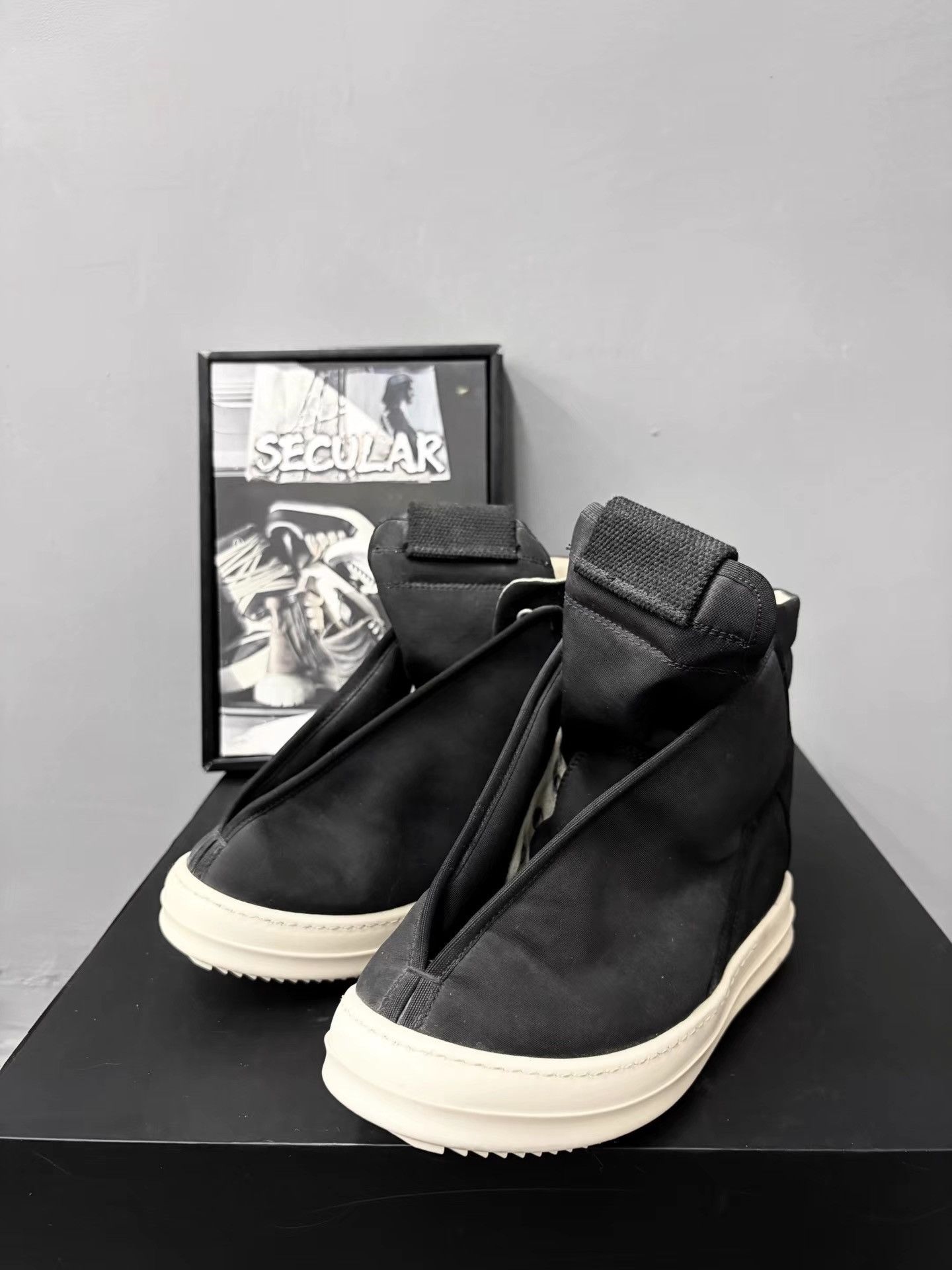 Rick Owens Rick Owens 16FW DRKSHDW Hoodunk Satin Zip Boots K34 Size US 6 / IT 36 - 1 Thumbnail