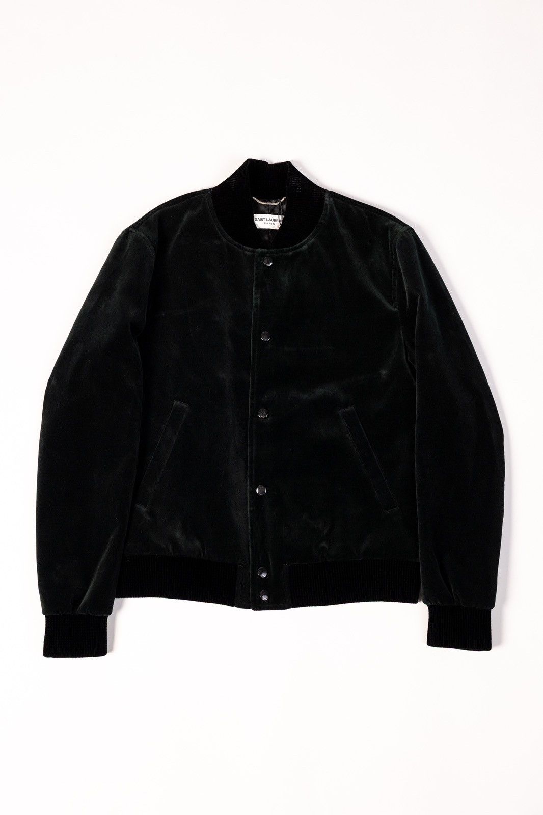 Saint Laurent Paris Saint Laurent Velour Bomber Jacket Size US S / EU 44-46 / 1 - 1 Thumbnail