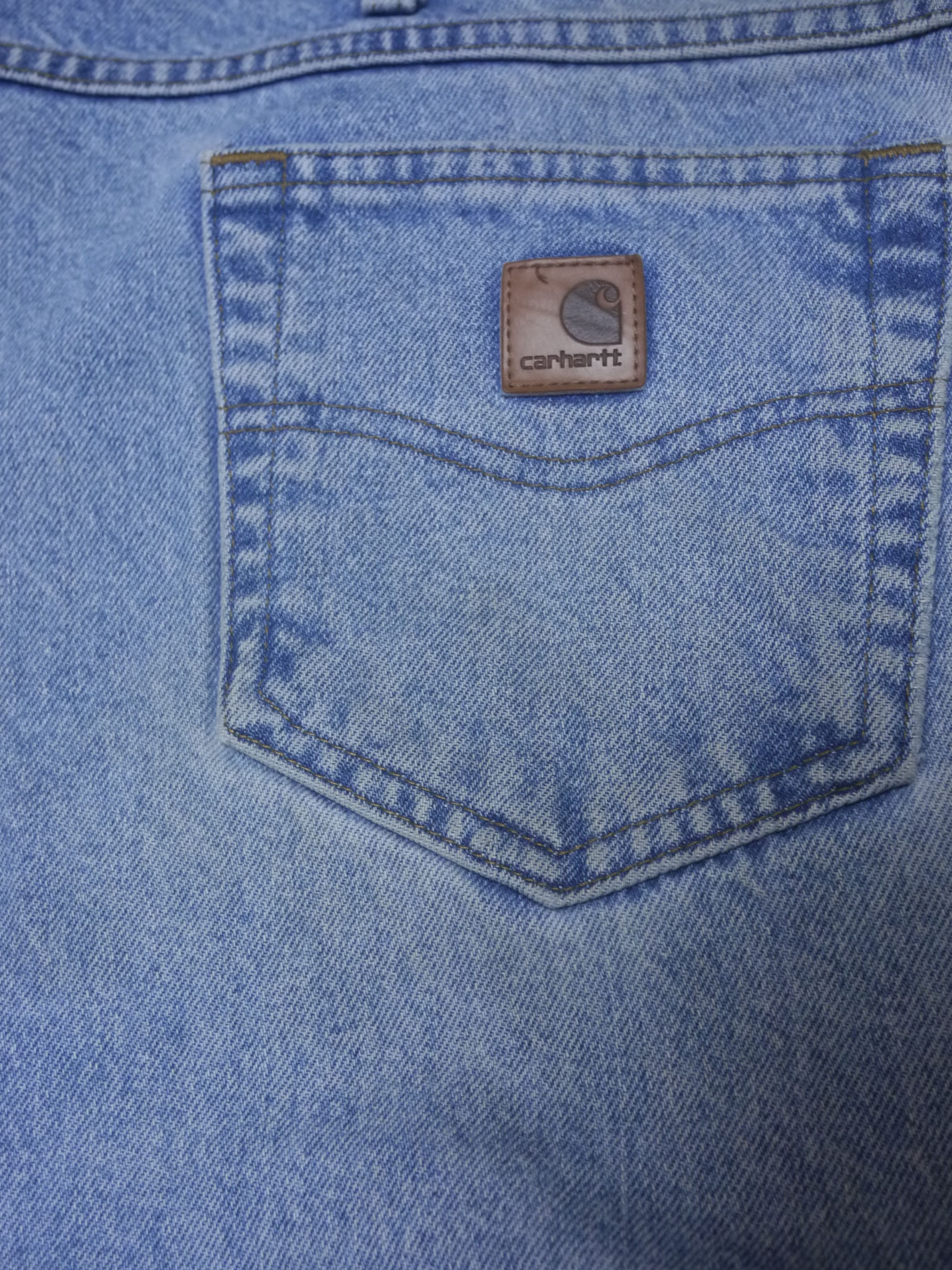 Carhartt Carhartt Faded Light Blue Relaxed Fit Jeans (W44 X L30) Size US 44 / EU 60 - 3 Thumbnail