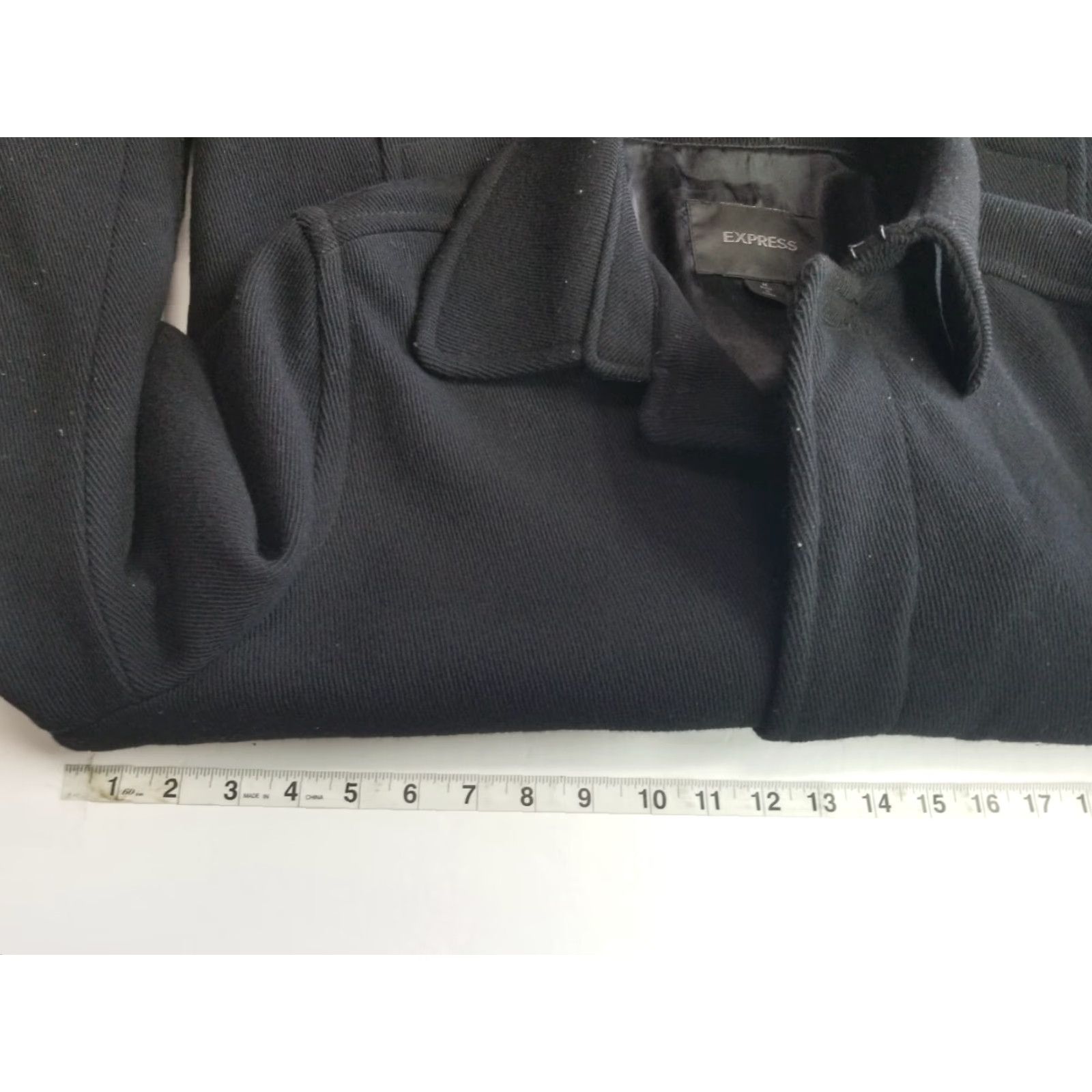 Express Express Mens Coat Wool Black Casual Dress Size Medium Size US M / EU 48-50 / 2 - 3 Thumbnail
