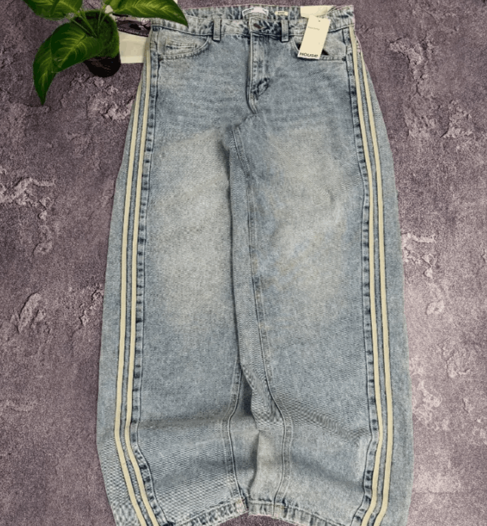Japanese Brand American Y2K Pattern Baggy Jeans Size US 32 / EU 48 - 1 Thumbnail