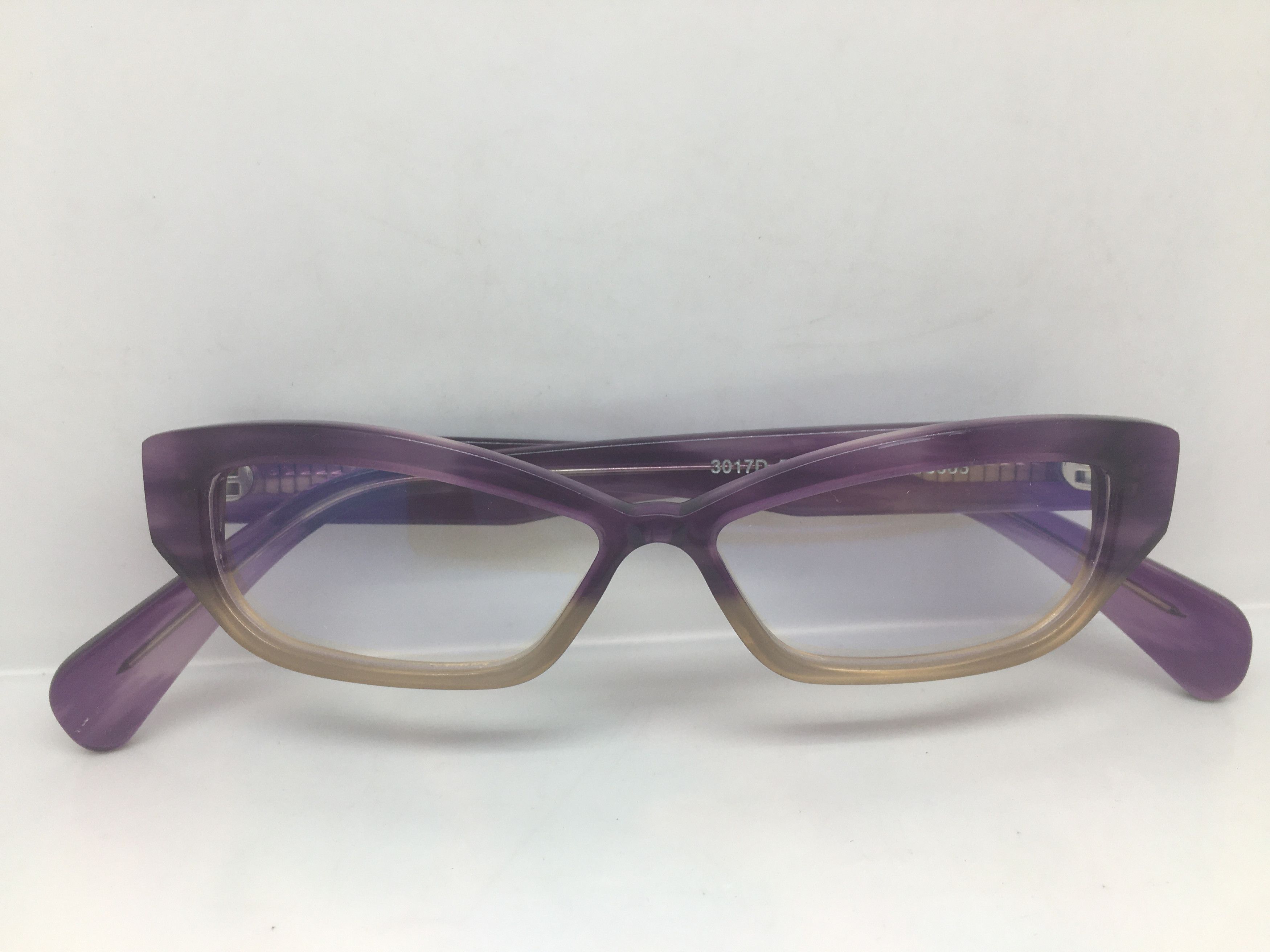 Other EYECRAFT 3017D Clear Purple Cateye Eyeglasses Frame Diva Size ONE SIZE - 6 Thumbnail