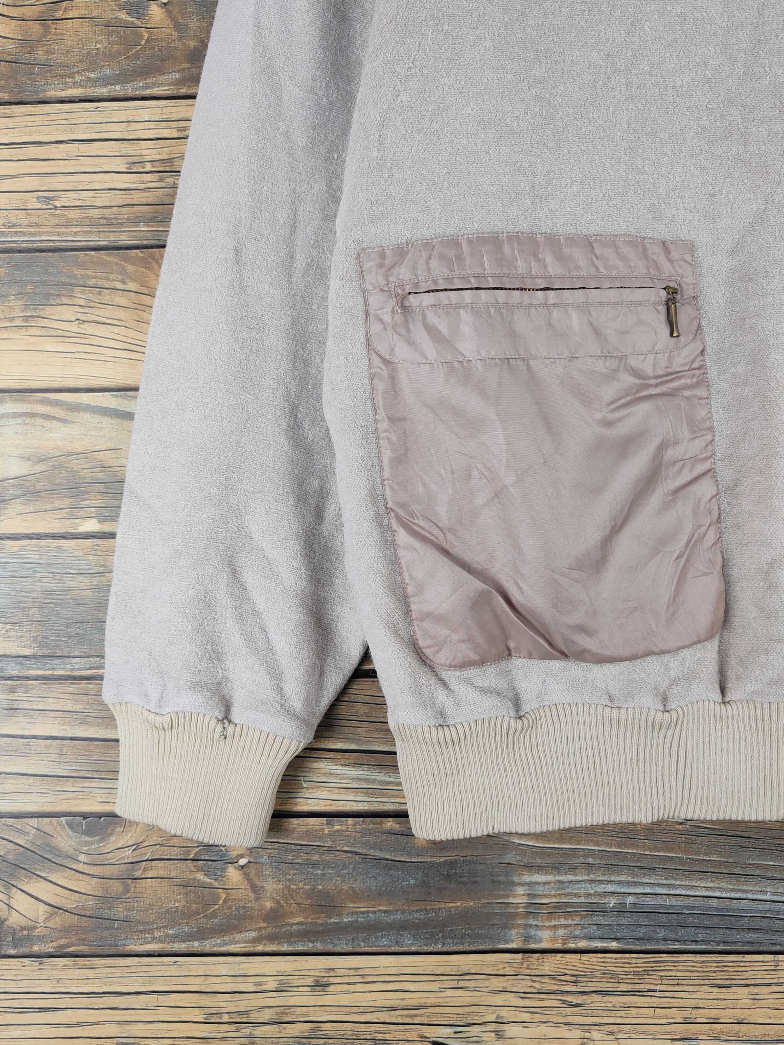 Homespun Knitwear Japan multipocket Beige Knitwear Sweatshirts #W2052 Size M / US 6-8 / IT 42-44 - 4 Thumbnail