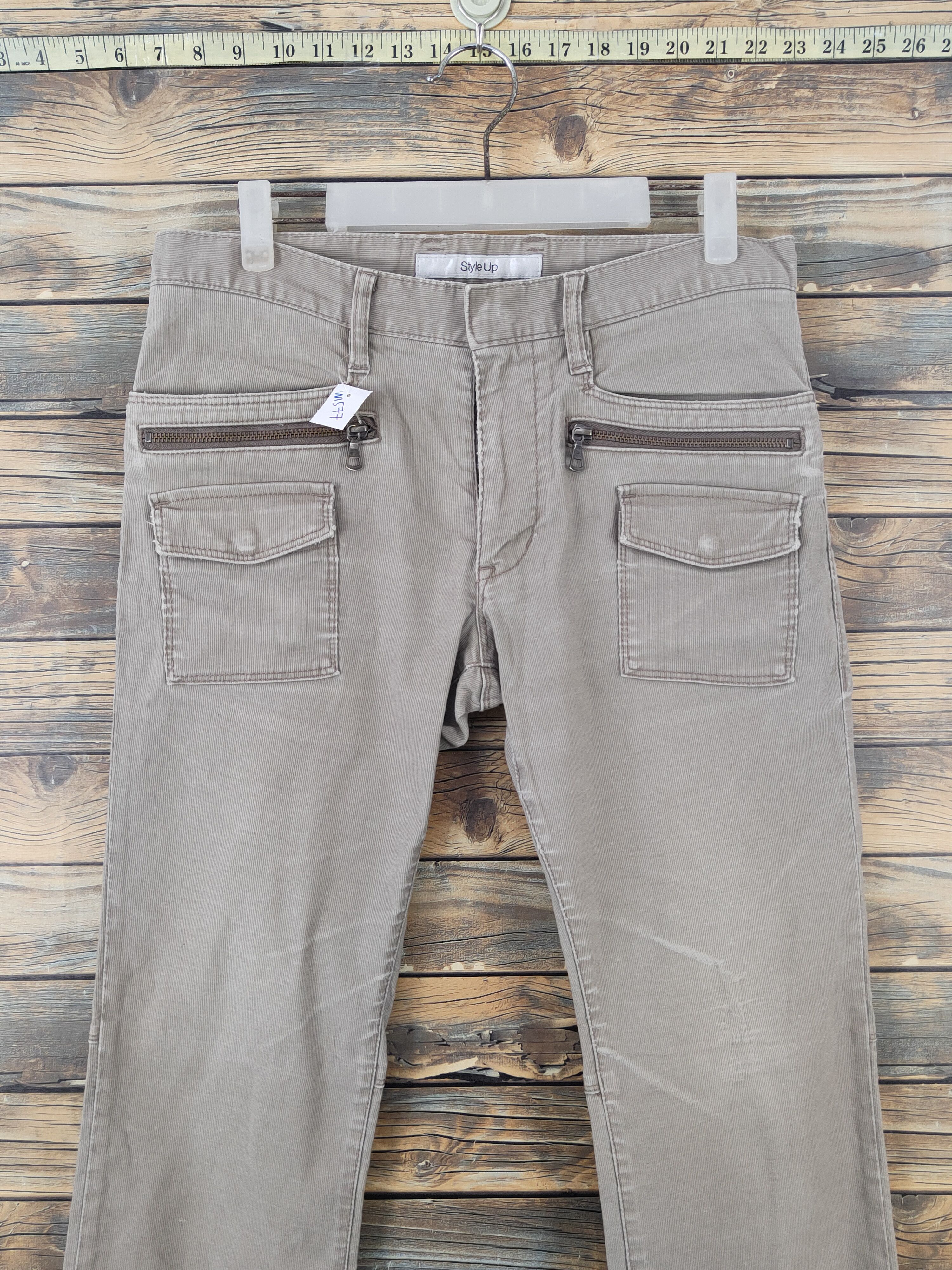 Japanese Brand Uniqlo Beige Multipocket cargo Casual Pants #W1577 Size 31" - 2 Thumbnail