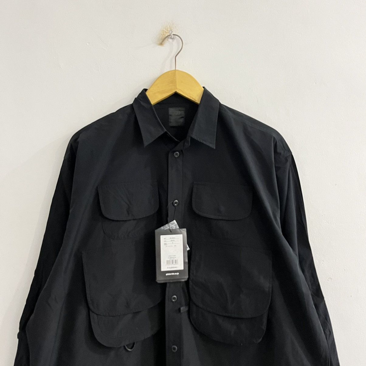 Japanese Brand Globeride Nylon Multipocket Outdoor Button Up Shirt Size US M / EU 48-50 / 2 - 2 Thumbnail