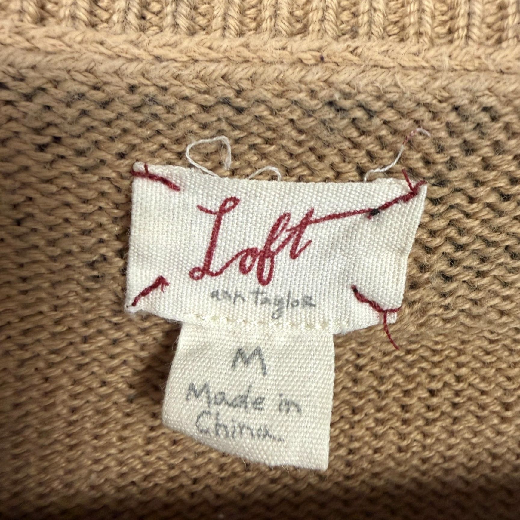 Loft VINTAGE Loft SweatEr Womens M Brown Tan Leopard Print Office Siren Preppy Indie Sleaze Size M / US 6-8 / IT 42-44 - 5 Thumbnail