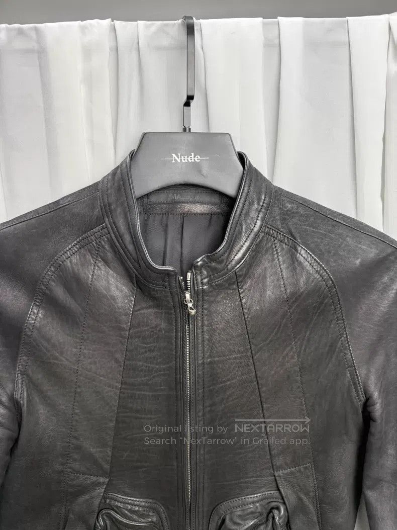 Julius Julius Leather jacket with three-dimensional pockets| Size S / US 4 / IT 40 - 5 Thumbnail