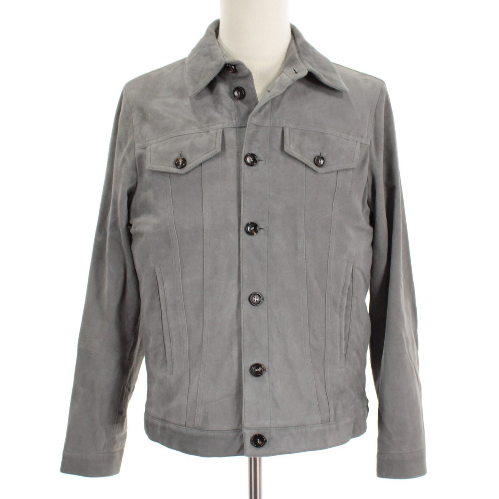 Luciano Barbera Luciano Barbera Jacket Size M US In Gray Leather Size US M / EU 48-50 / 2 - 1 Thumbnail