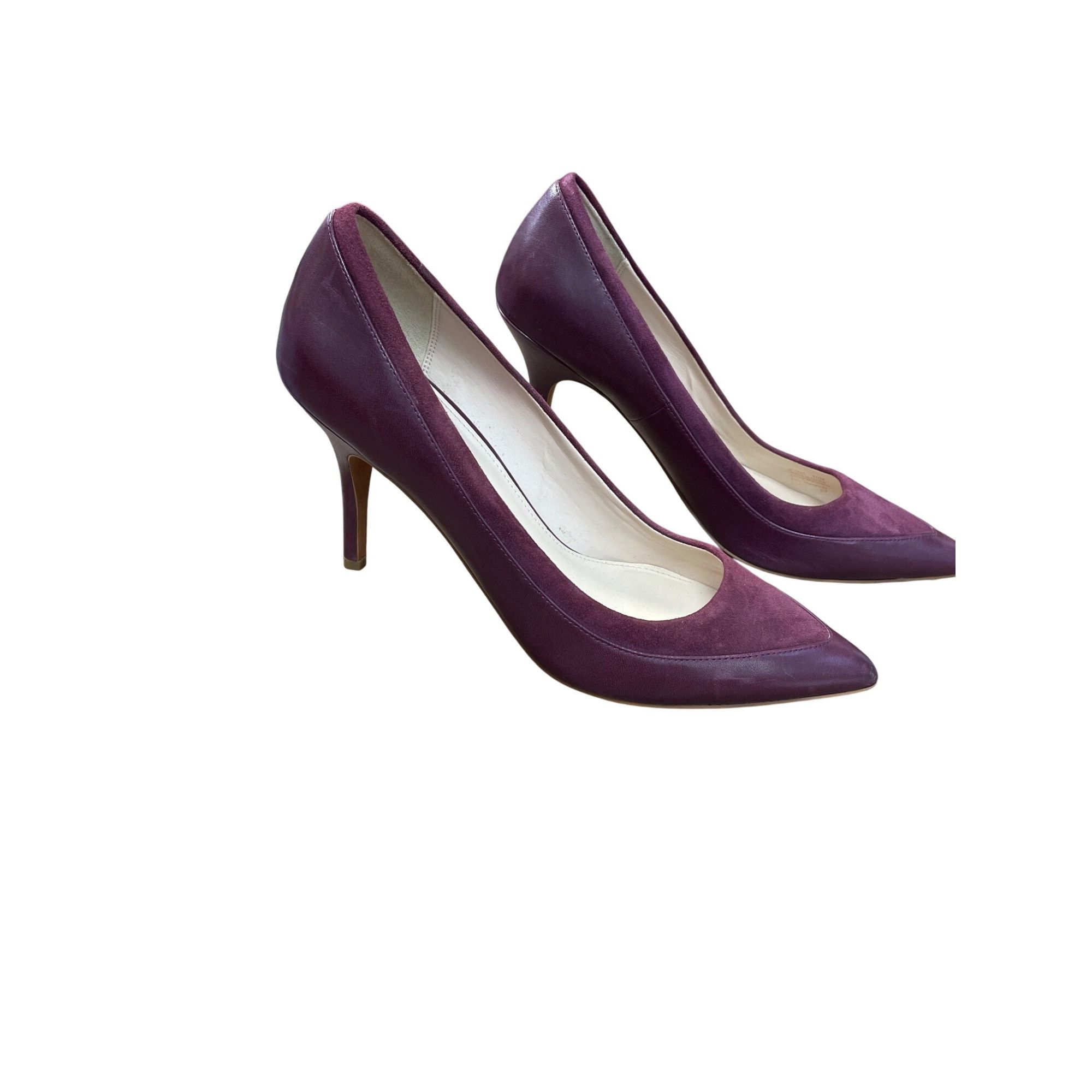 Cole Haan Cole Haan Womens Burgundy Leather Suede 4" Heels Size 9. 5B Size US 9.5 / IT 39.5 - 3 Thumbnail