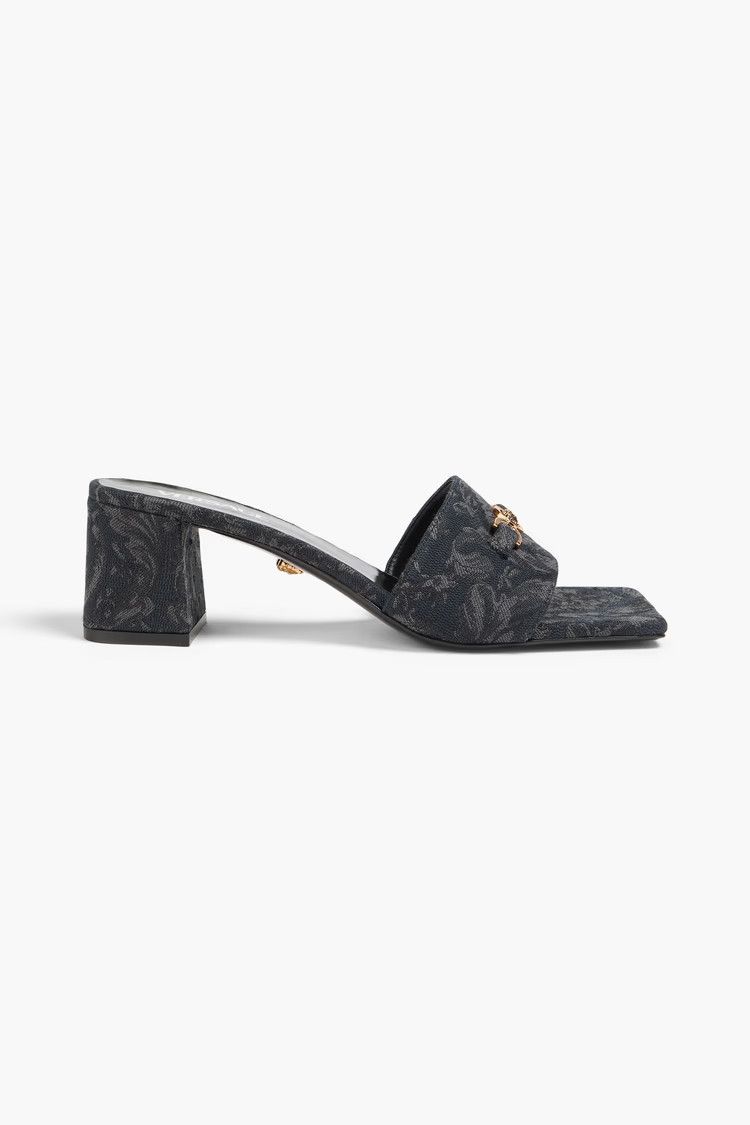 Versace o1y0226 Mules in Black/Gray Size US 5.5 / IT 35.5 - 1 Thumbnail