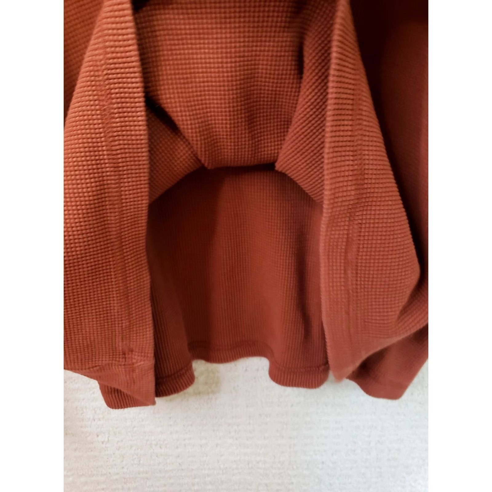 Vintage Wolverine Henley LS Shirt Mens XL Orange Gray Thermal Waffle Knit 2-in-1 Look 2 Shirts Size US XL / EU 56 / 4 - 5 Thumbnail