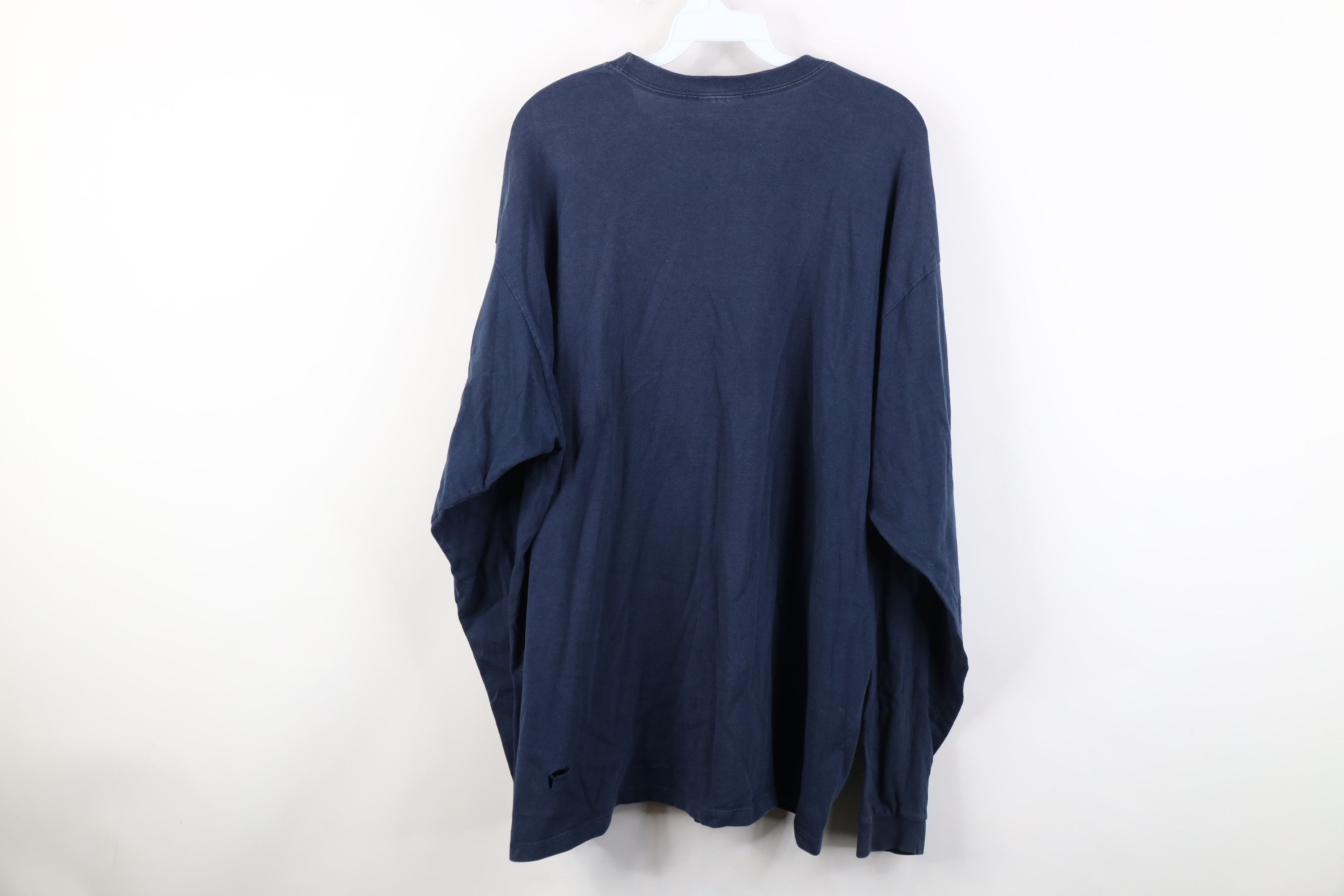 Nike Vintage Y2K Nike Spell Paint Brush Long Sleeve T-Shirt Blue Size US XL / EU 56 / 4 - 13 Thumbnail