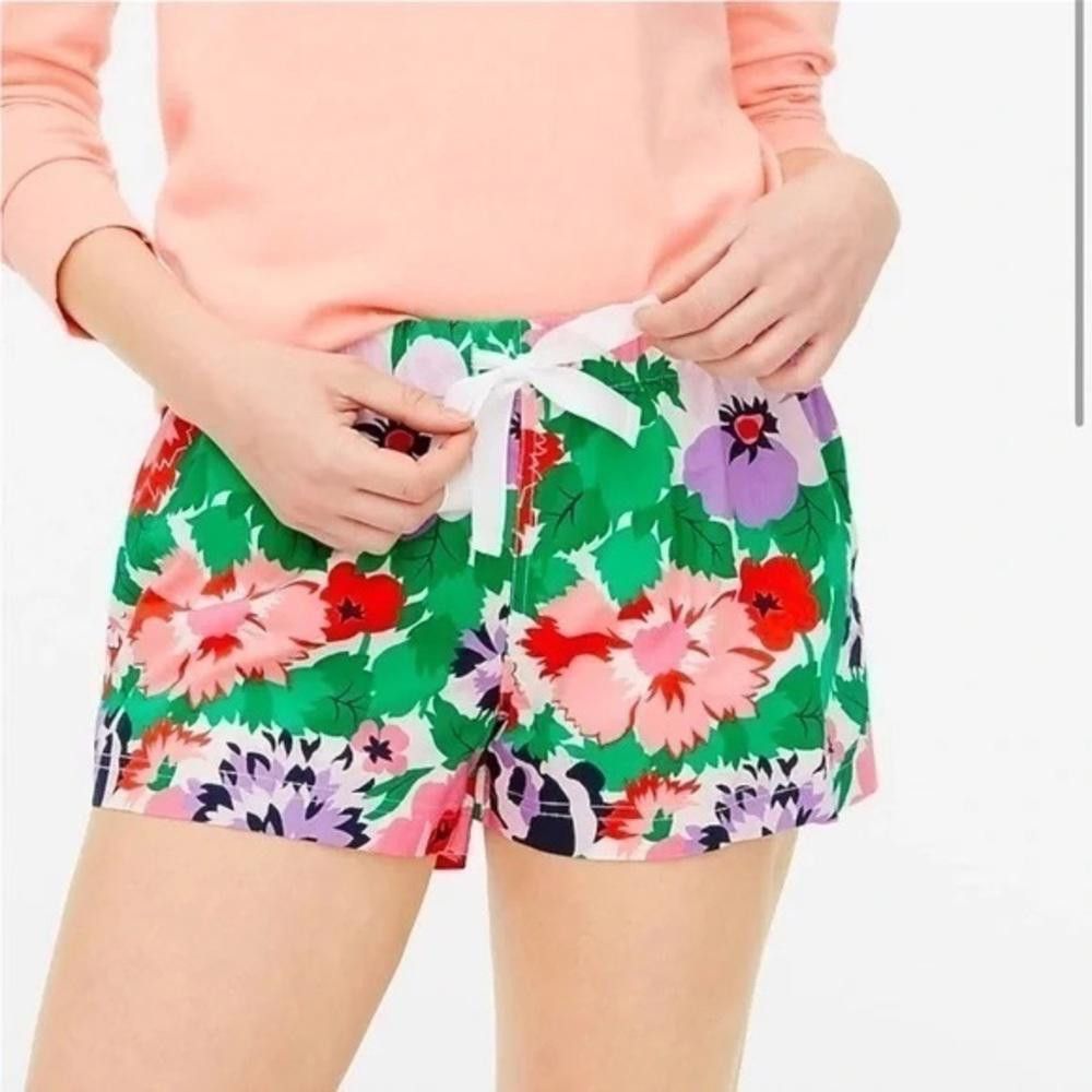 Designer J Crew floral pajama shorts Size ONE SIZE - 1 Thumbnail