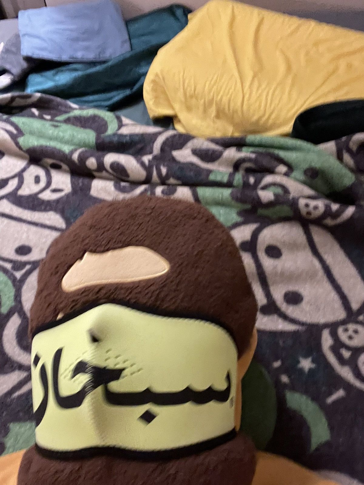 Supreme Volt green/yellow Supreme Arabic Ski Mask Size ONE SIZE - 3 Thumbnail