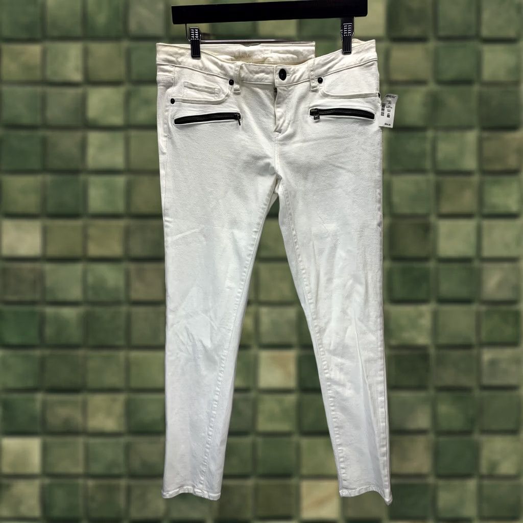 Vintage Aéropostale Skinniest Fit Womens/Teens SZ 12 R Ivory Jeggings NWT Jeans (Mens Size 12) Size 34" / US 12 / IT 48 - 1 Thumbnail