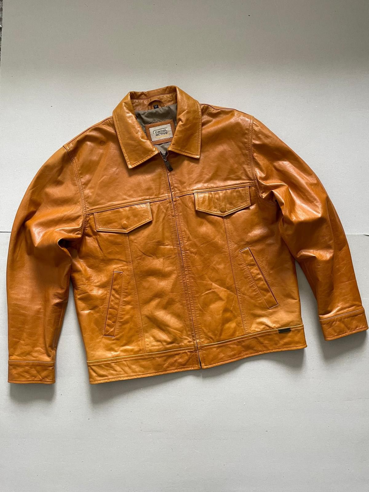 camel active Vintage Camel Active Leather Jacket Size US L / EU 52-54 / 3 - 5 Thumbnail