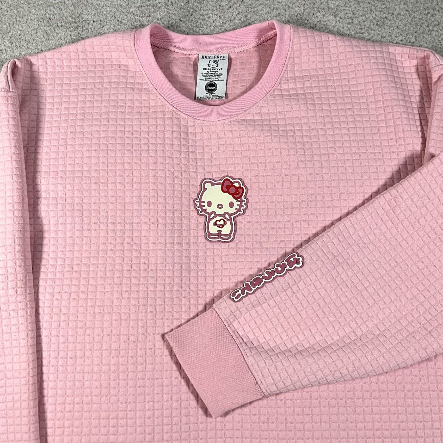 Vintage Hello Kitty Sanrio Sweatshirt 2XL Pink Long Sleeve Pullover Women 2XL Sweatshirt Sanrio Logo 90s Anime Cartoon BoxLunch Exclusive Size XXL / US 16-18 / IT 52-54 - 5 Thumbnail