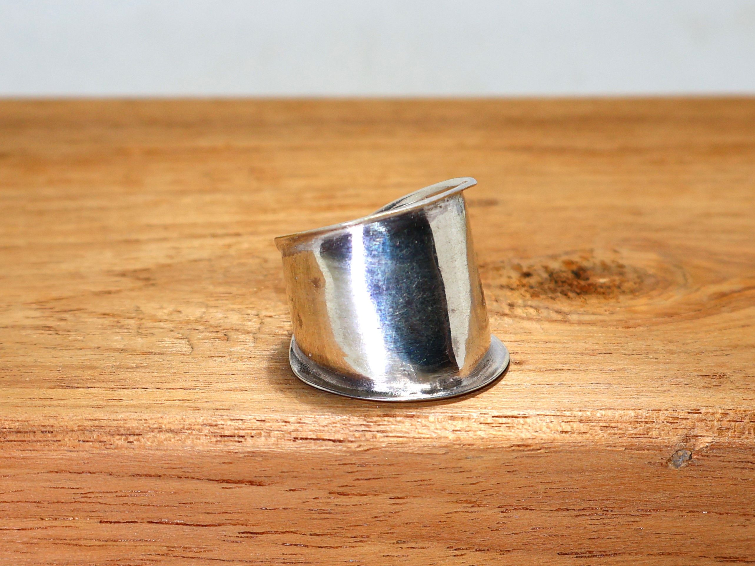 Handmade Wide Band Rings, Sterling Silver Ring, Handmade Ring, Plain Size ONE SIZE - 4 Thumbnail