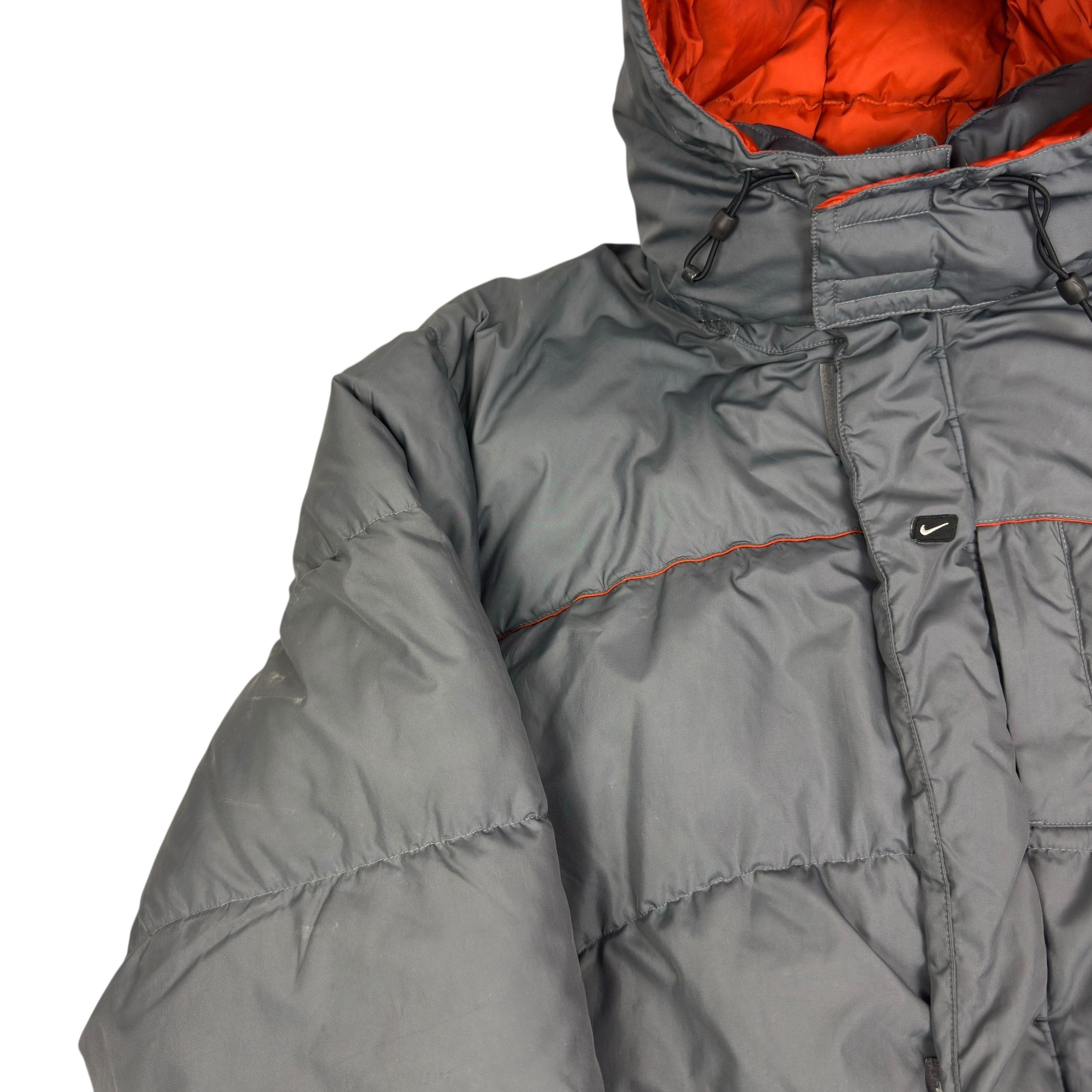 Nike VTG Nike Men's Asphalt Gray Full Zip Winter Puffer Jacket XL Size US XL / EU 56 / 4 - 5 Thumbnail