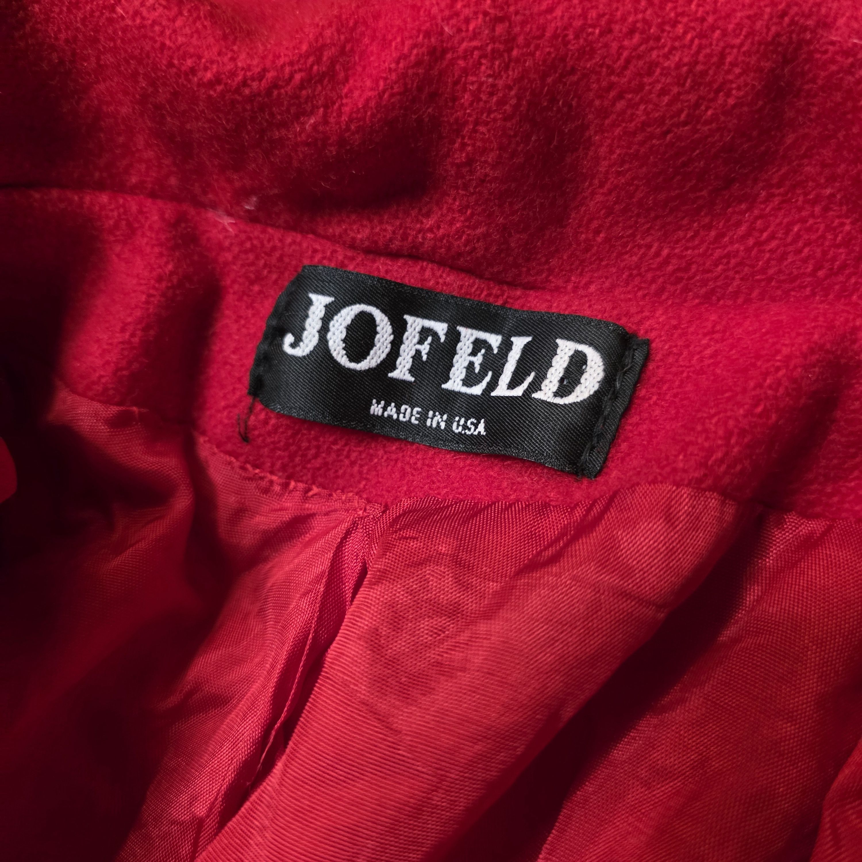 Other Vintage Jofeld Red Wool Peacoat Size L / US 10 / IT 46 - 11 Thumbnail