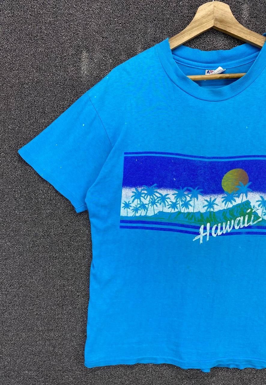 Vintage Vintage 80s Rare Hawaii Sunset Tee T Shirts Size US L / EU 52-54 / 3 - 3 Thumbnail