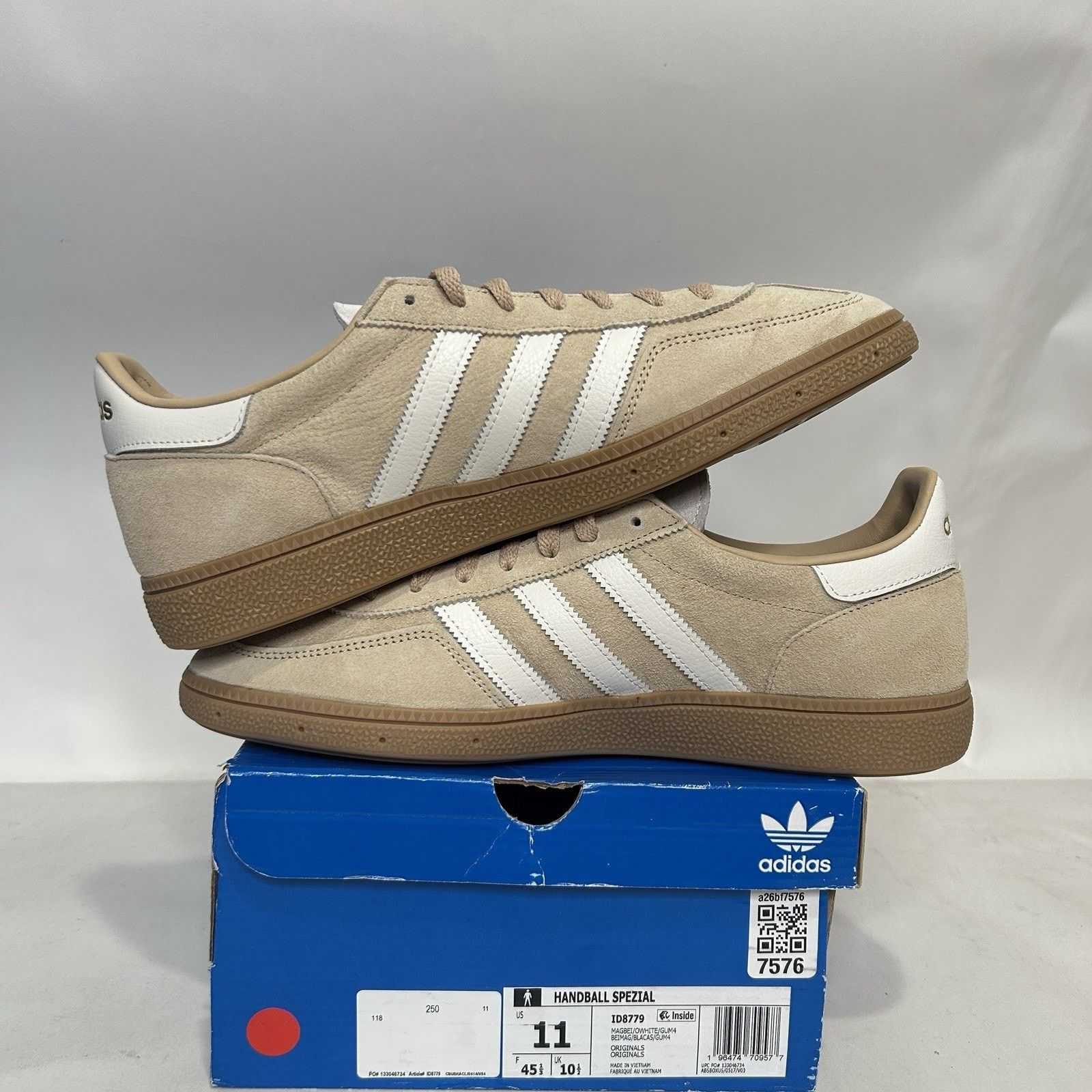 Adidas adidas Handball Spezial 'Magic Beige Gum' ID8779 Size US 10.5 / EU 43-44 - 3 Thumbnail