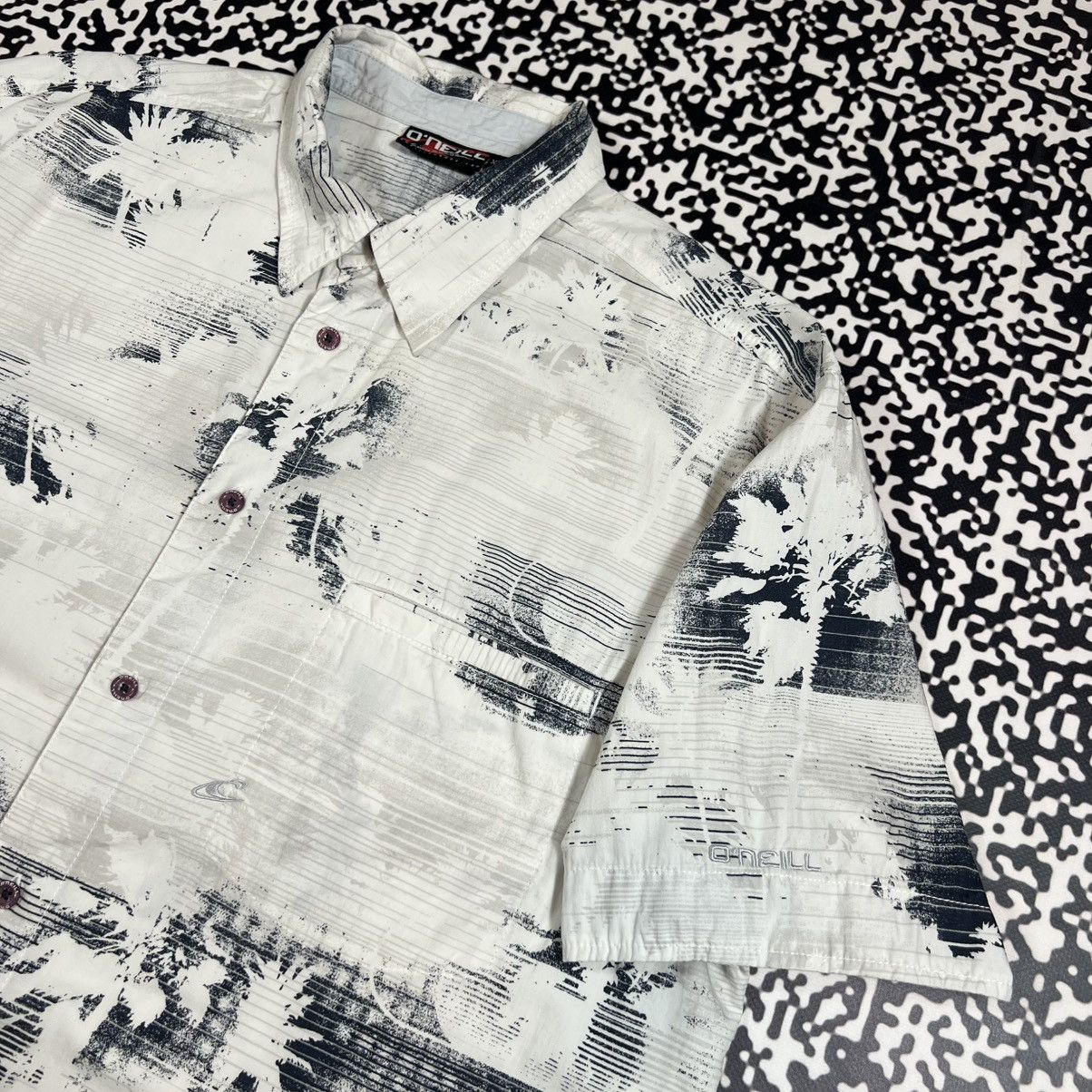 O'Neill Vintage Y2K Oneill Hawaiian Palm Style Retro Surf Shirt 90s Size US XXL / EU 58 / 5 - 4 Thumbnail